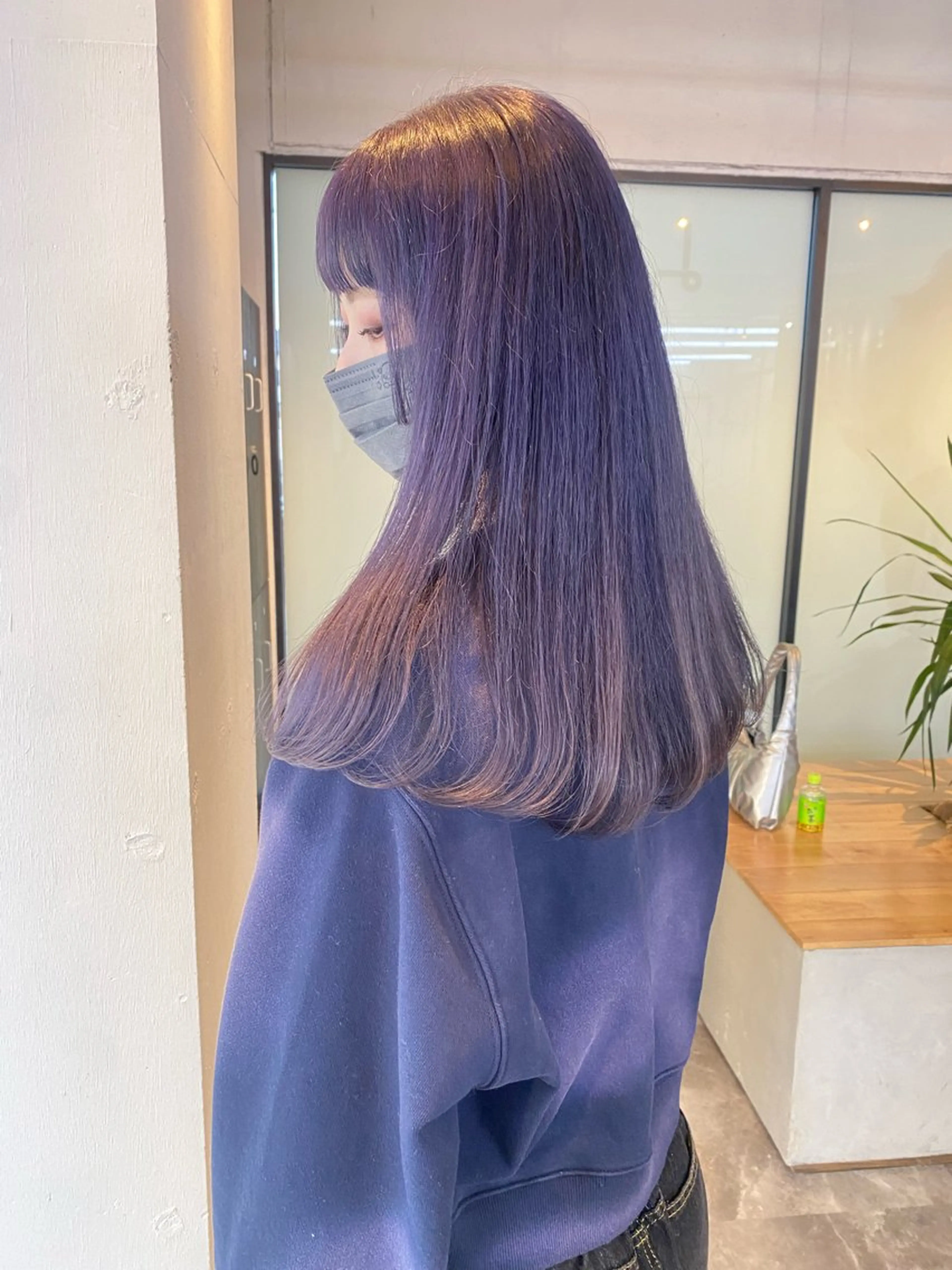 セミロング カラー ヘアカラー 韓国ヘア特化 💟 ララア 💟のヘアスタイル