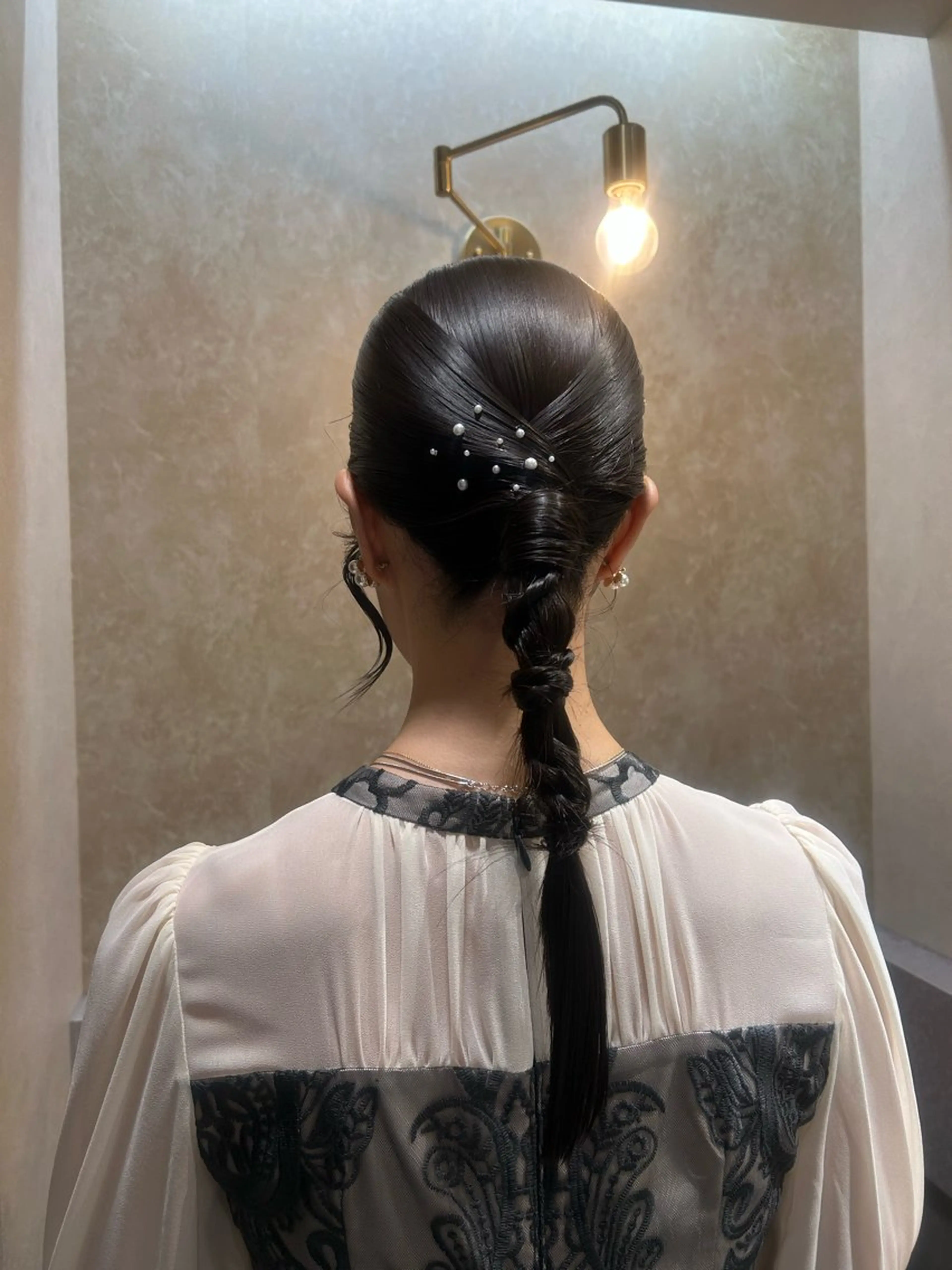 ヘアアレンジ GiseL さあや博多ハイトーンのヘアスタイル