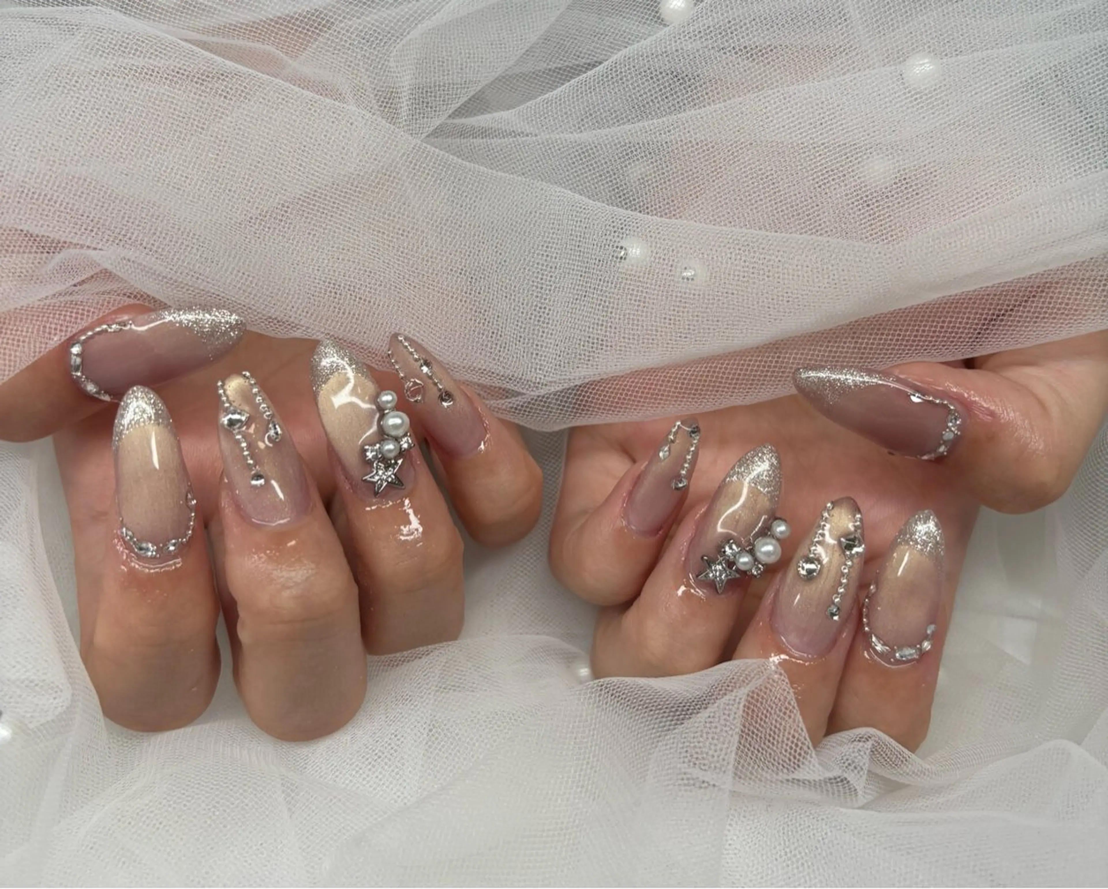 ネイル ロングネイル ワンホンネイル ハンドネイル NAILSALON ViViのネイルデザイン