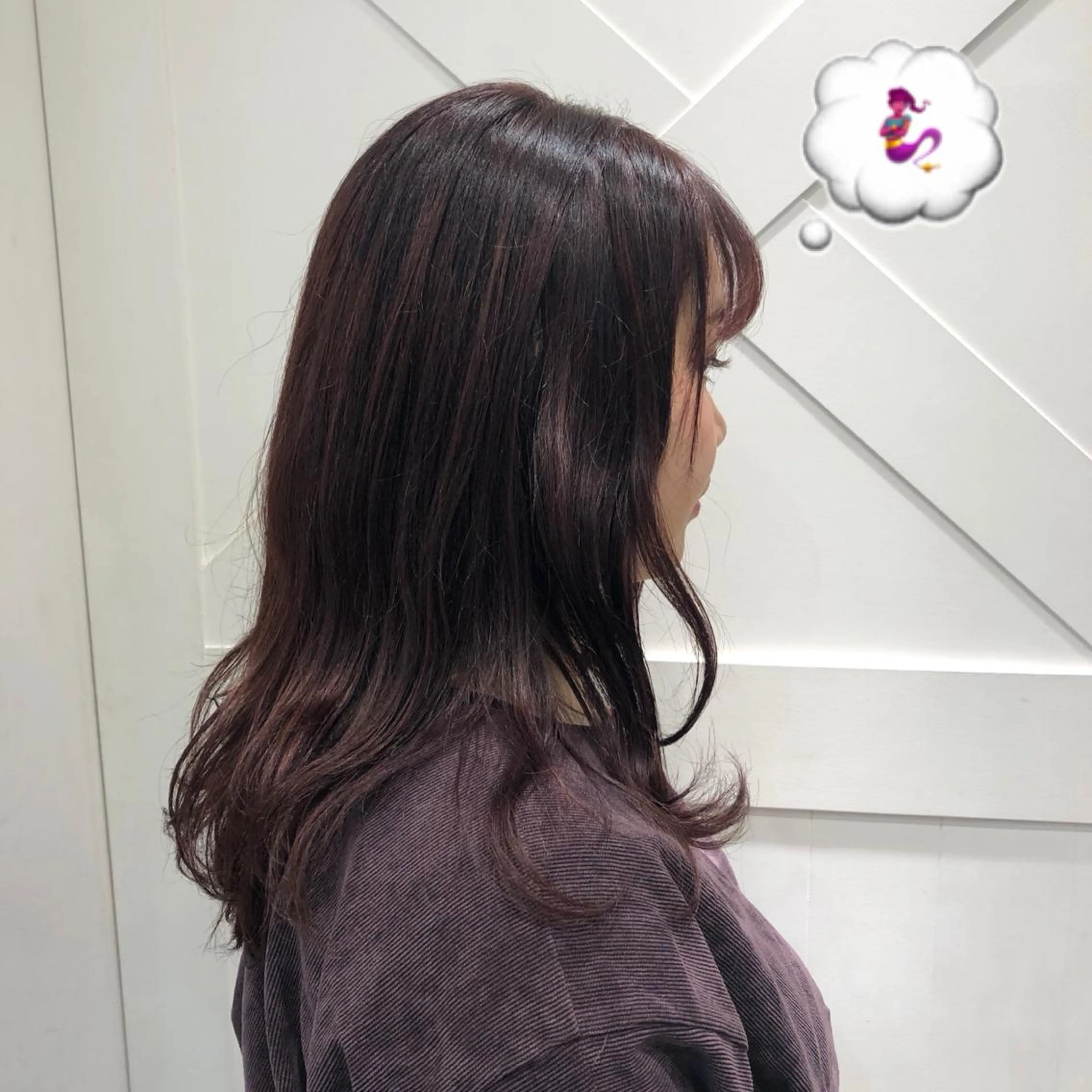 セミロング カラー ピンクカラー ヘアカラー 🌺ウルフカット職人 新垣渚🐺のヘアスタイル