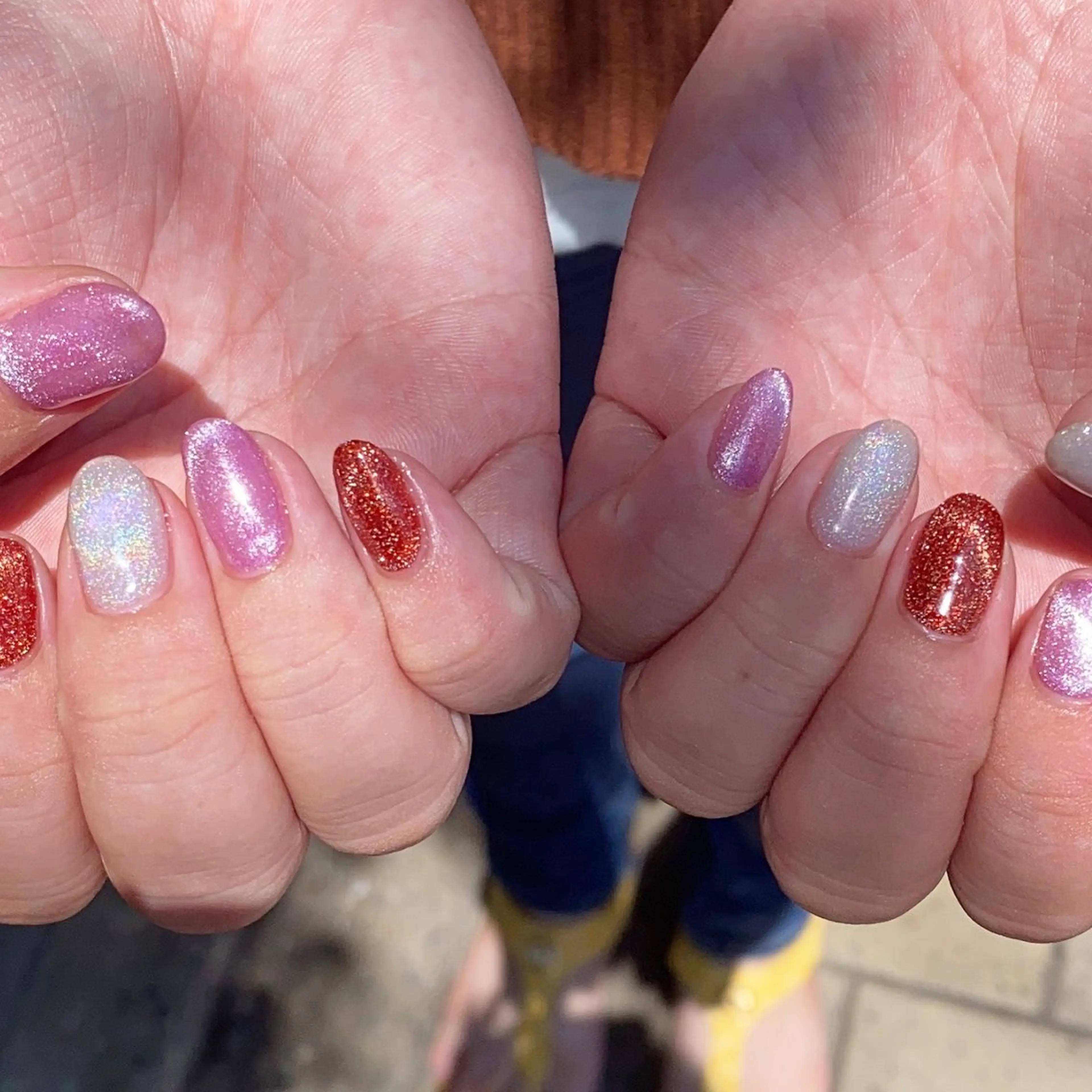 ネイル マグネットネイル ワンカラーネイル ハンドネイル フットネイル ハンドケア nail salon  AlgeTy所属・✴︎:.｡. MAKI.｡.:✴︎のネイルデザイン