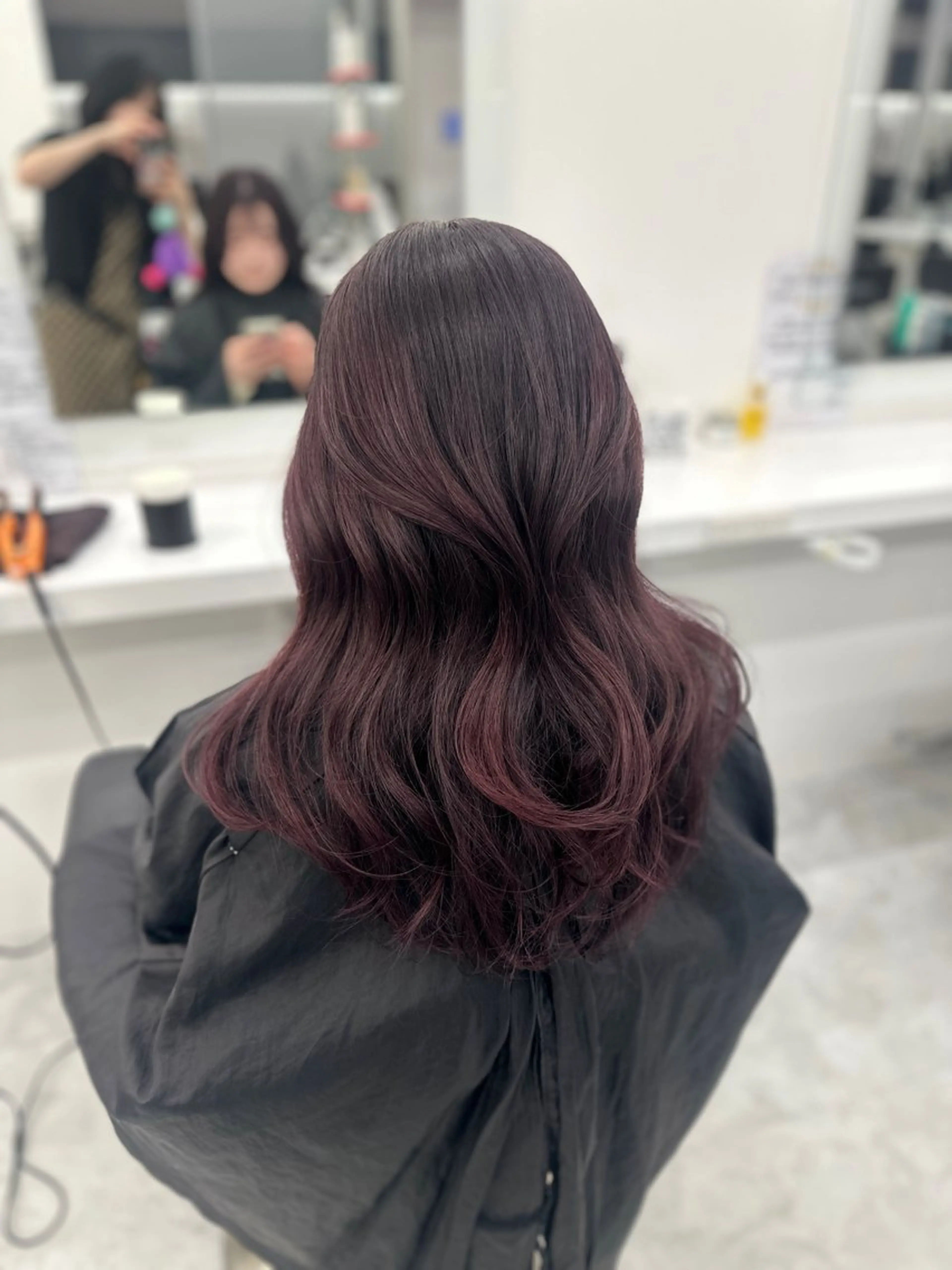 ロング カラー パーマ ヘアアレンジ メンズ キッズ ♥️韓国ヘア レイヤー♥️ゆりのヘアスタイル