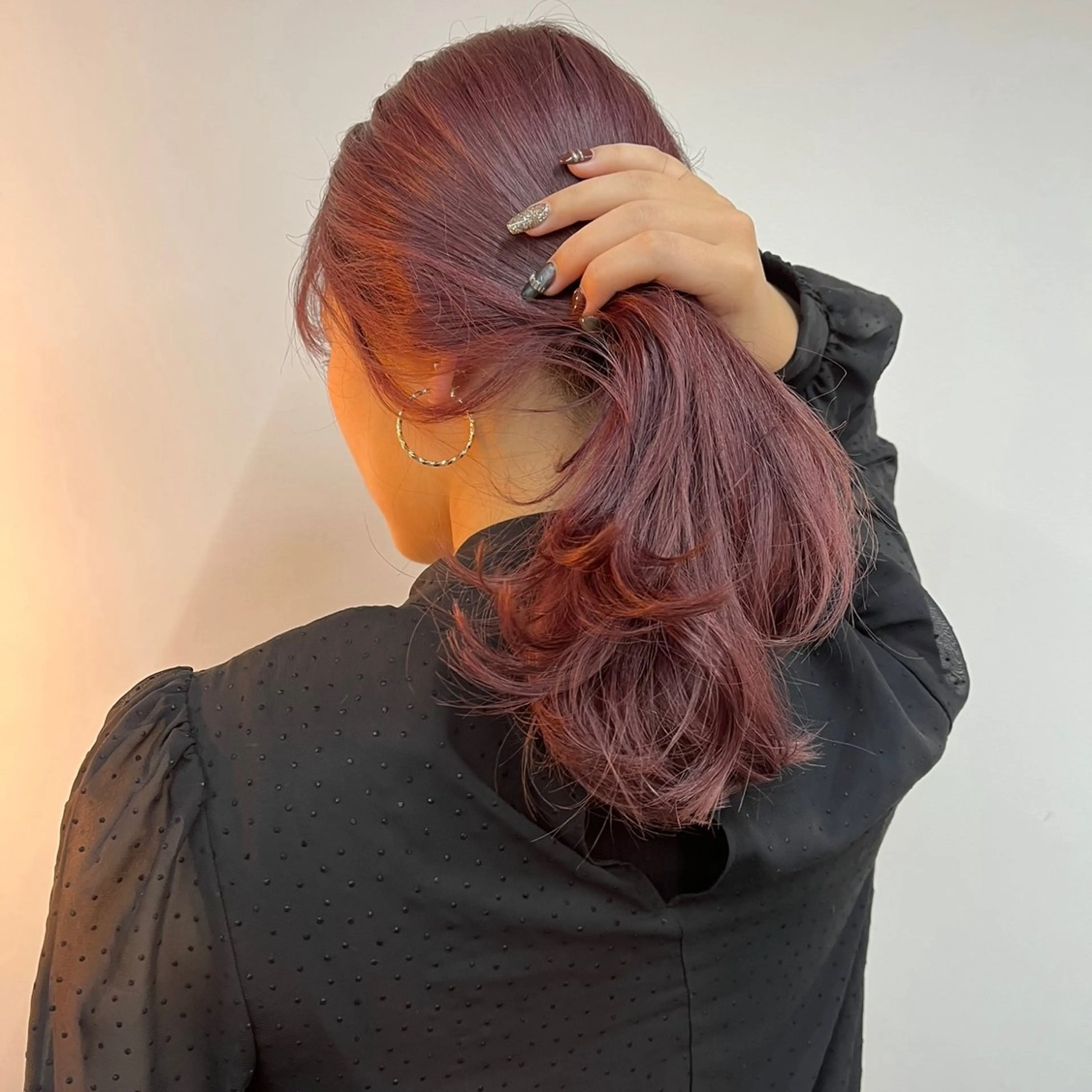 セミロング カラー ハイトーン/心斎橋/ honomiのヘアスタイル