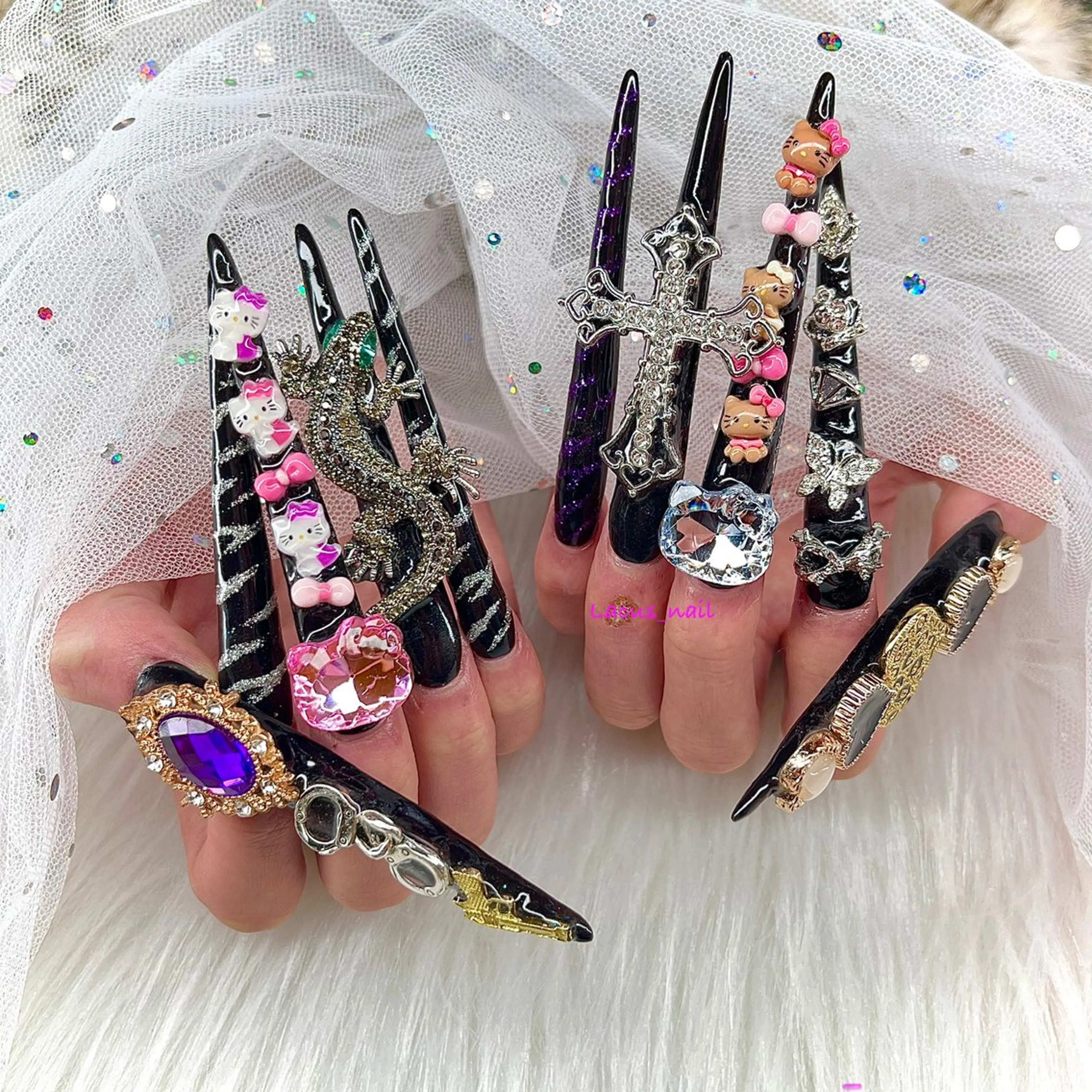 ネイル スカルプネイル Nail&Beauty Salon Lacus所属・Nail Salon Lacus💅のネイルデザイン