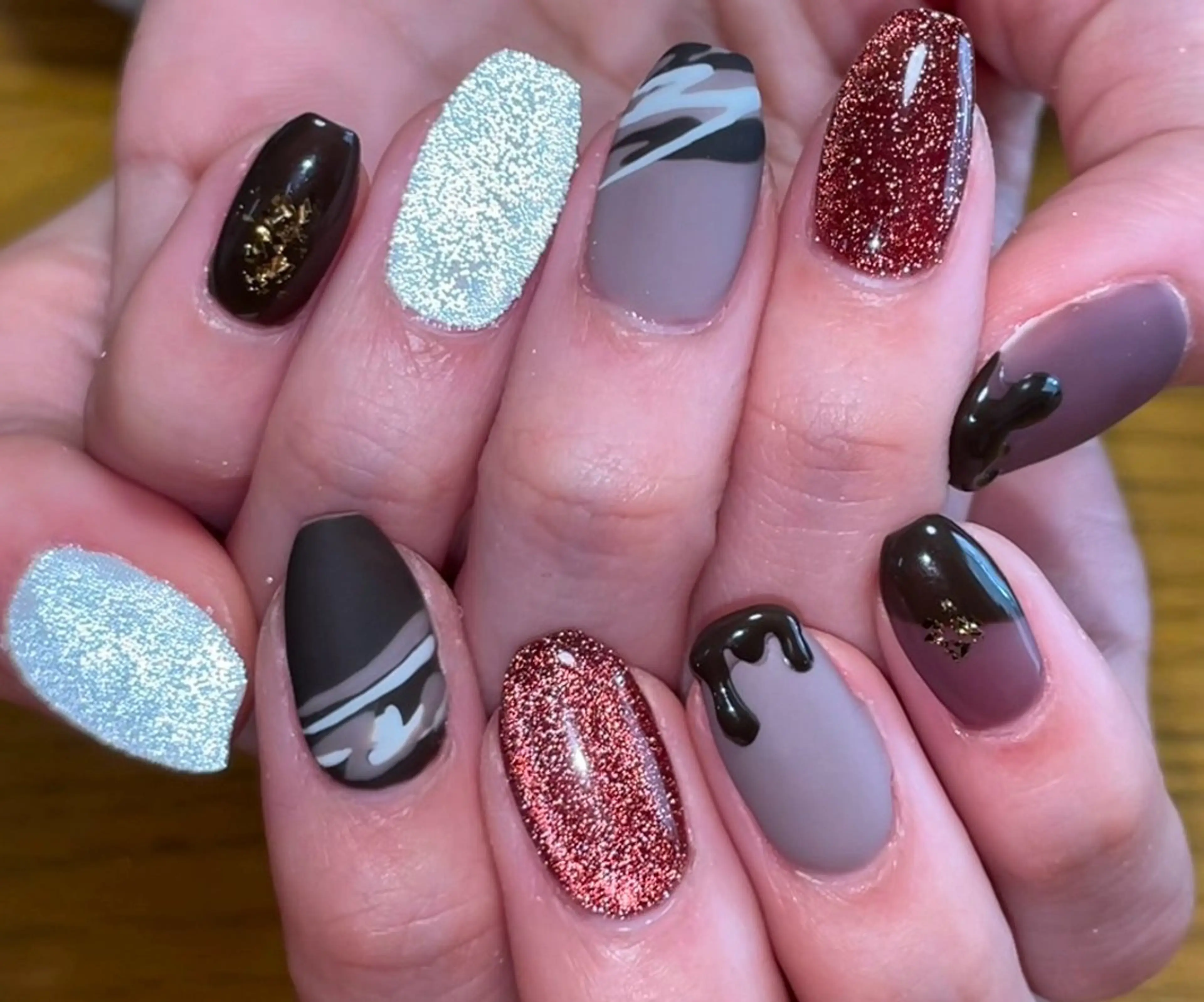 ネイル バレンタイン ハンドネイル Nail Salon Pure のぞみのネイルデザイン