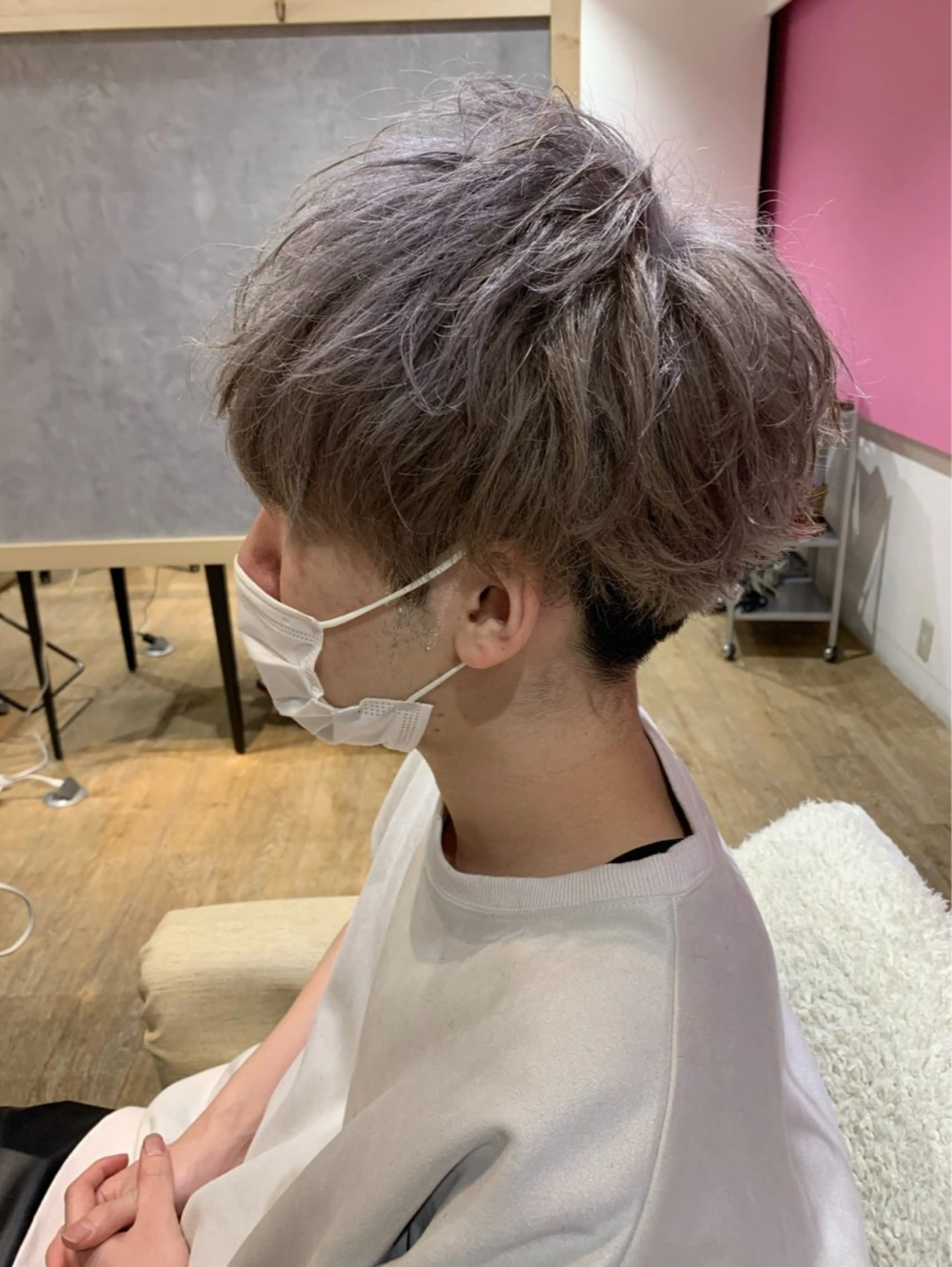 (メンズ限定)ブリーチWカラー＋ミルボントリートメントの写真