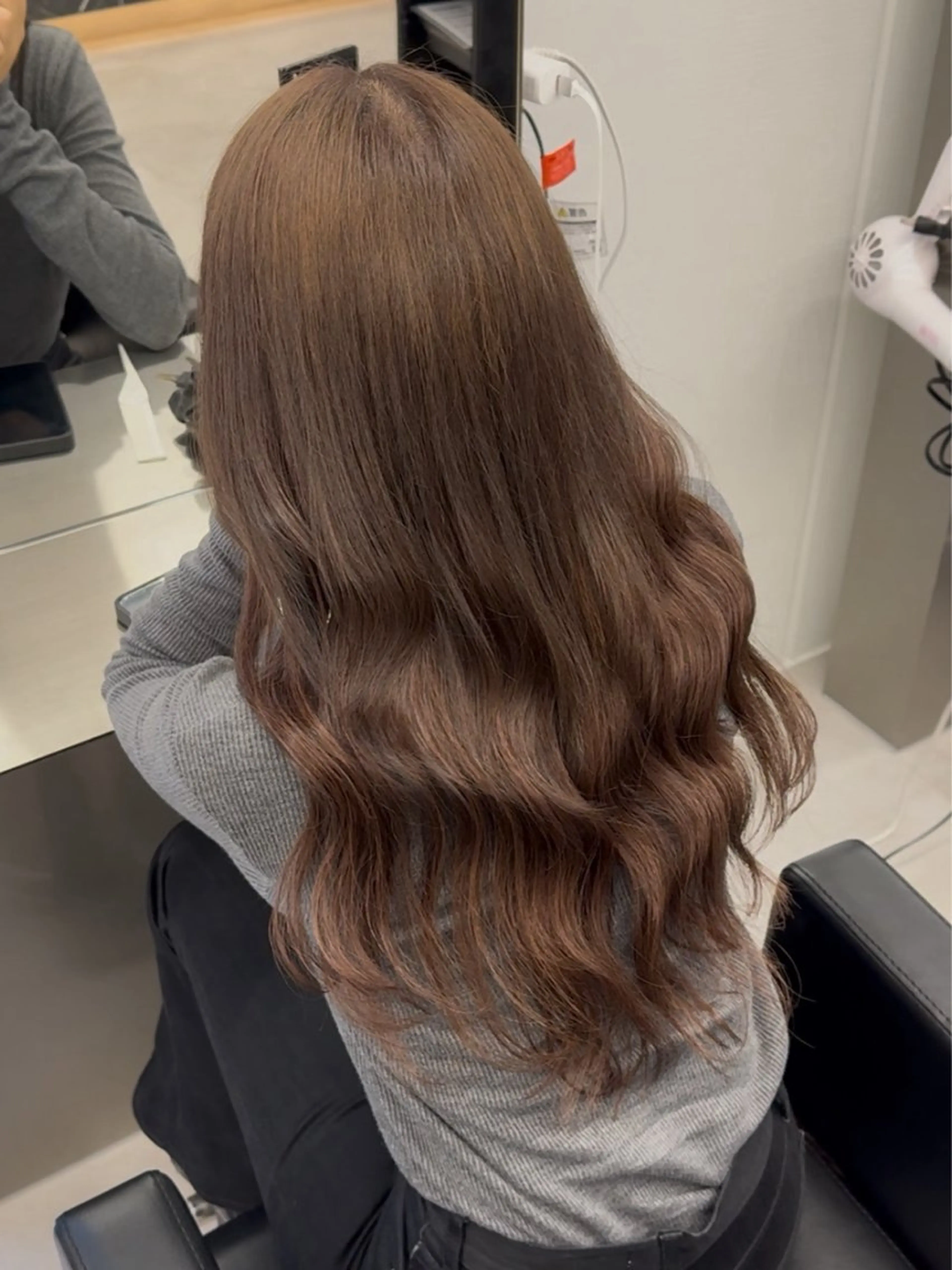 ロング カラー ベージュカラー ブリーチ ヘーゼル エクステ ヘアカラー エクステ エクステ/透明感 韓国ヘア/KENTAのヘアスタイル