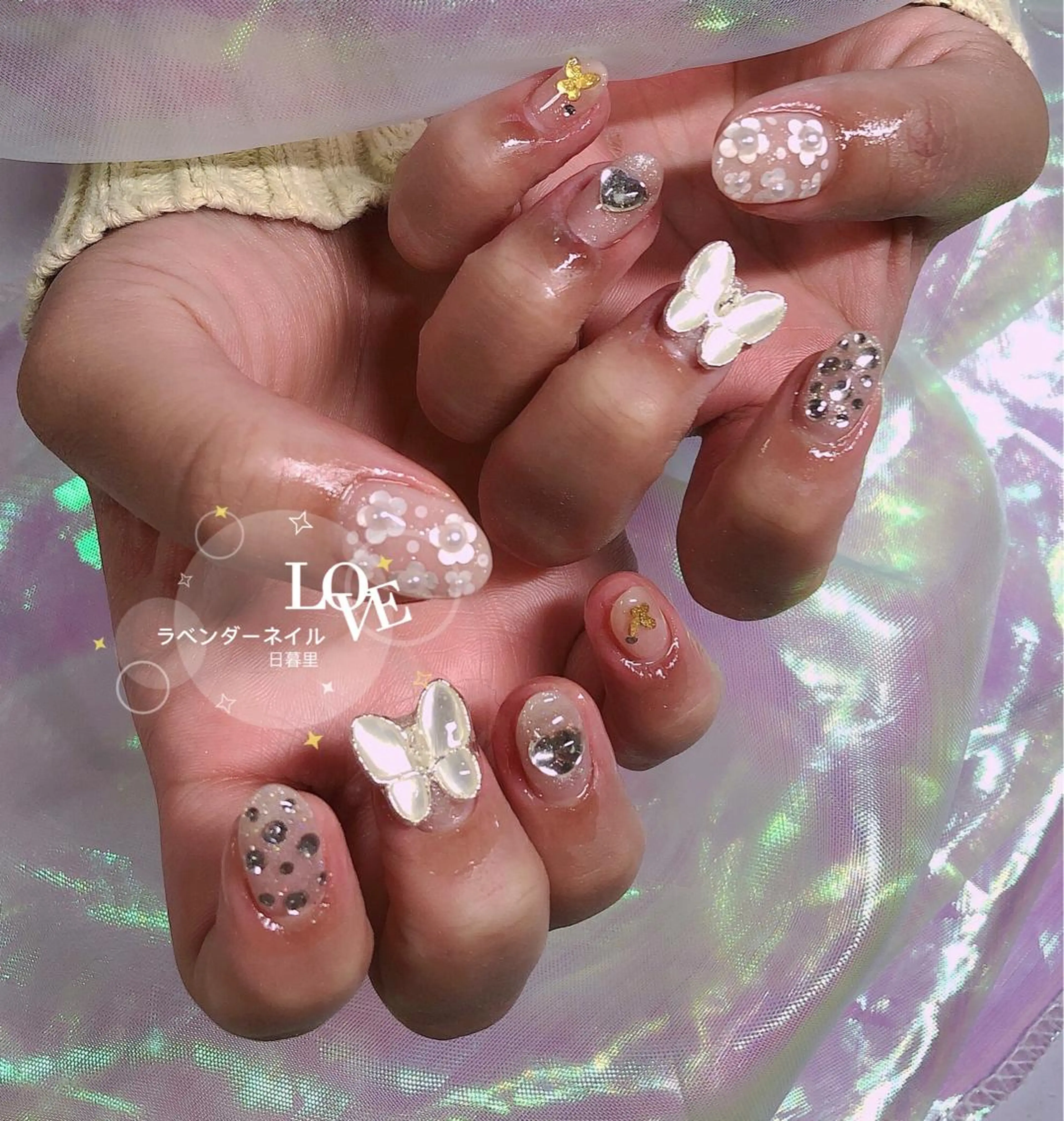 ネイル ラベンダー💖日暮里 ルル💖ネイルのネイルデザイン