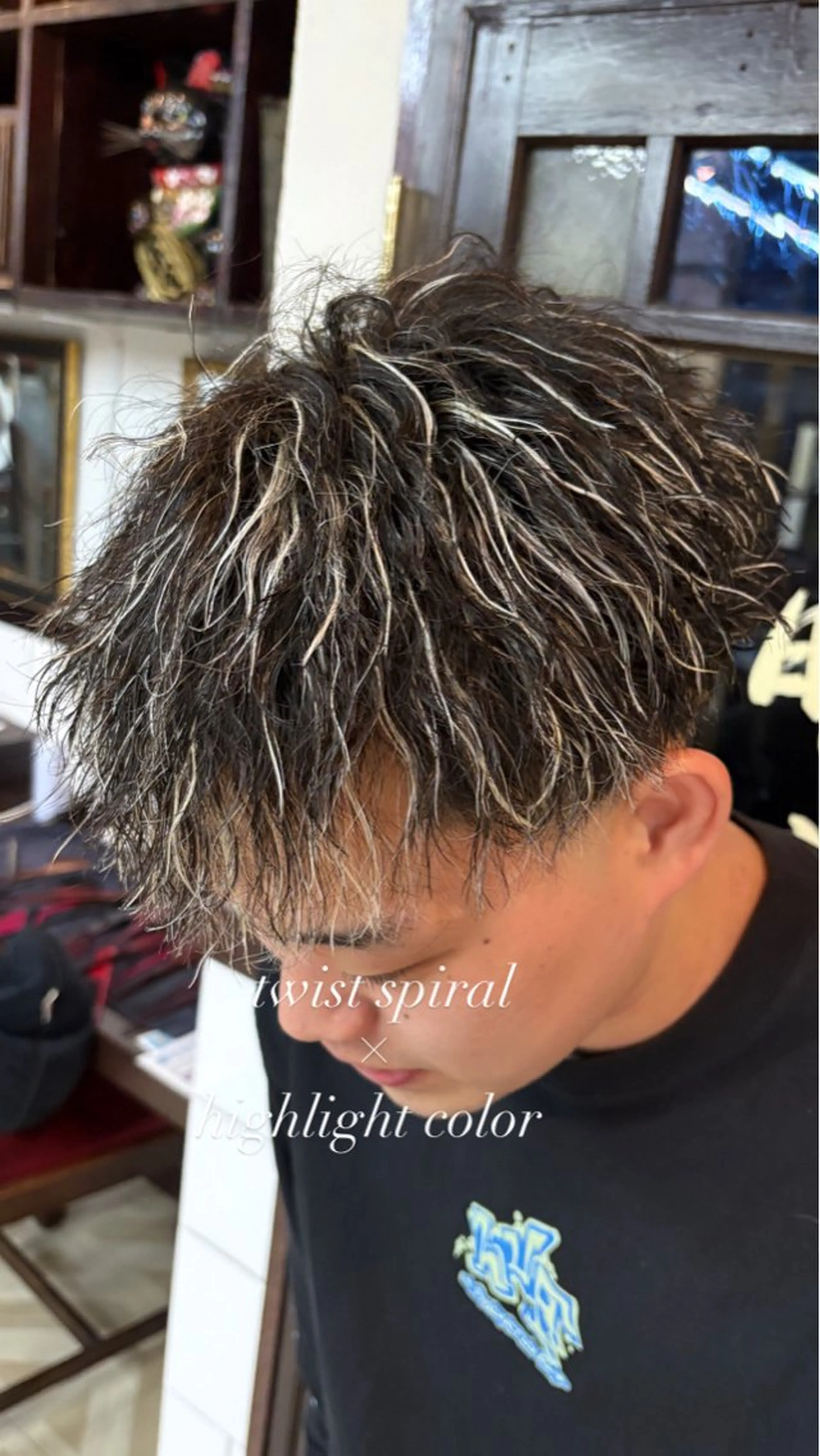 ショート パーマ ハイライト 山本拓実 立川美容師のヘアスタイル