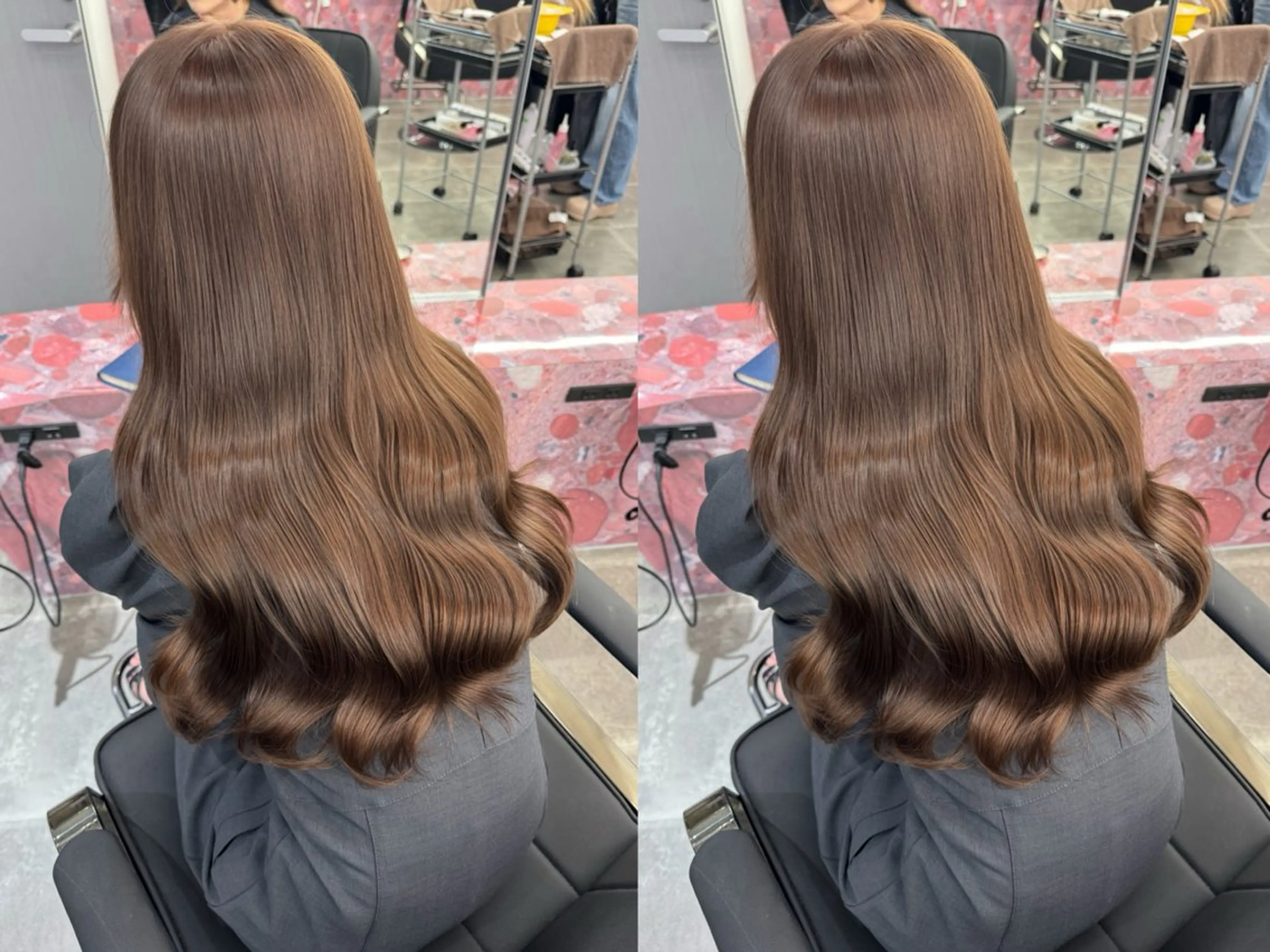 ロング チョコレートブラウン ヘアカラー ハイトーン/ブリーチ 栄/Sayakaのヘアスタイル