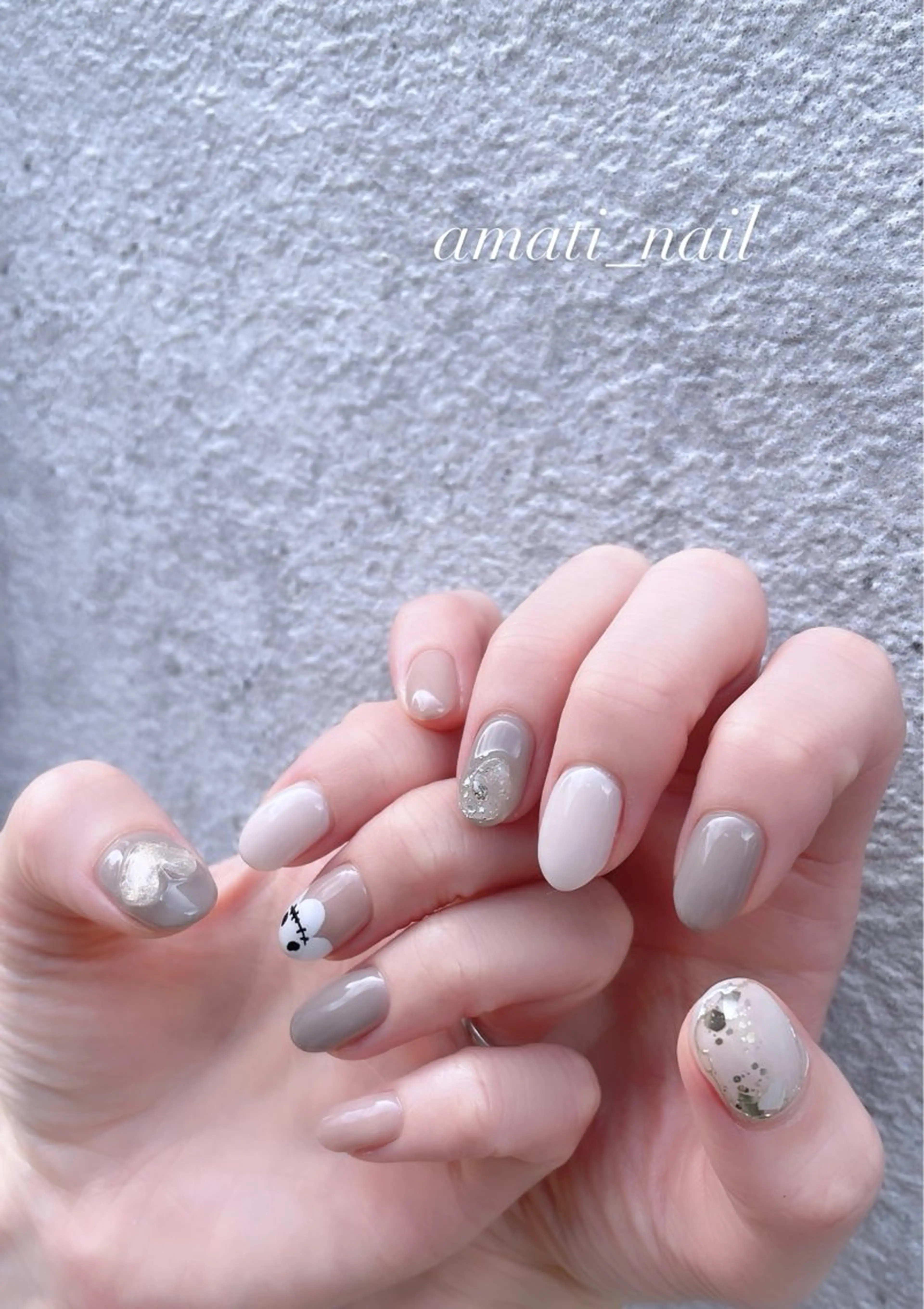 ネイル フットネイル ジェルネイル マグネットネイル ミラーネイル ニュアンスネイル ハンドネイル amati_nail TAKAKOのネイルデザイン