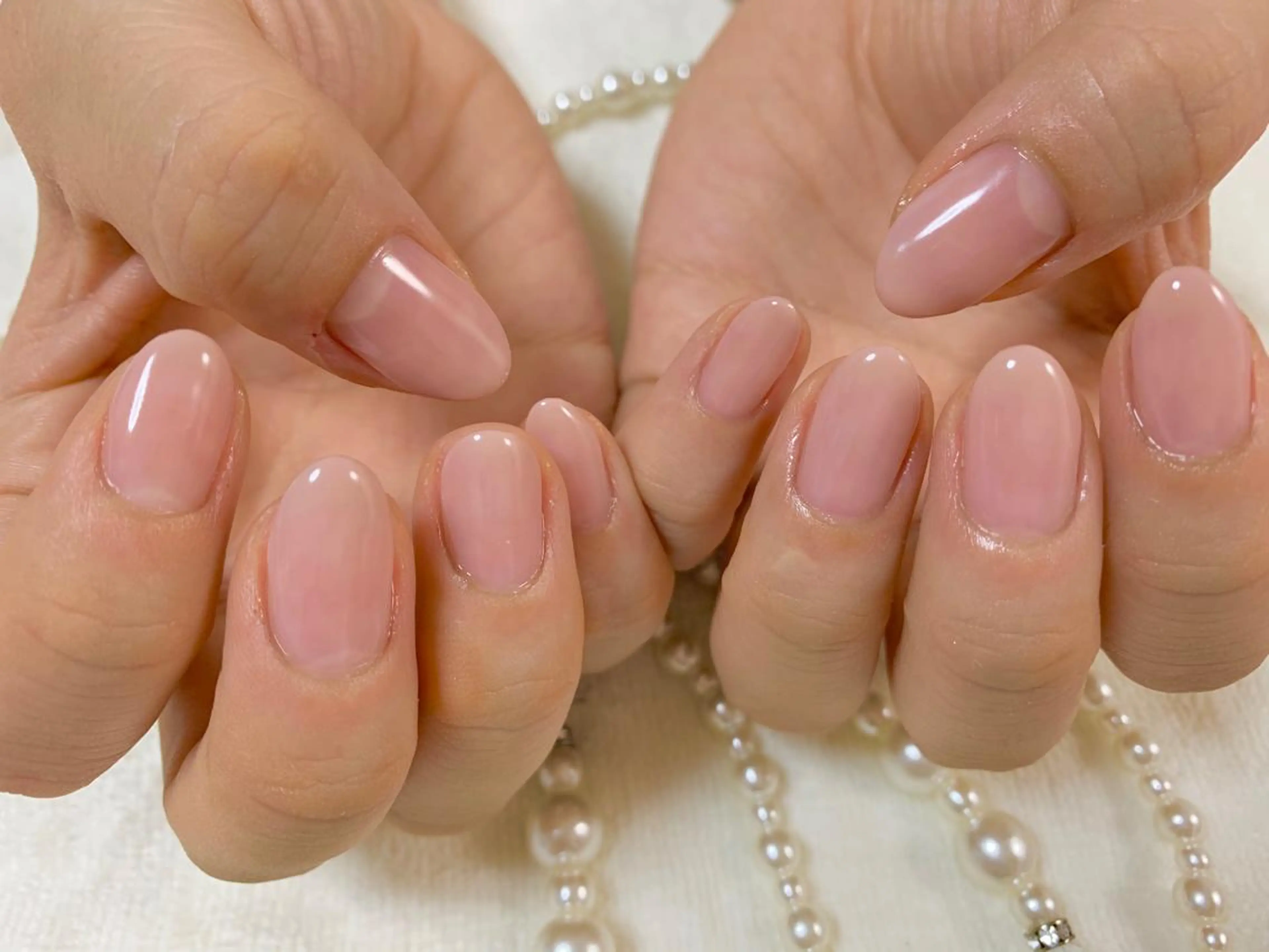 ネイル クリアネイル グラデーション 手塚 里奈のネイルデザイン