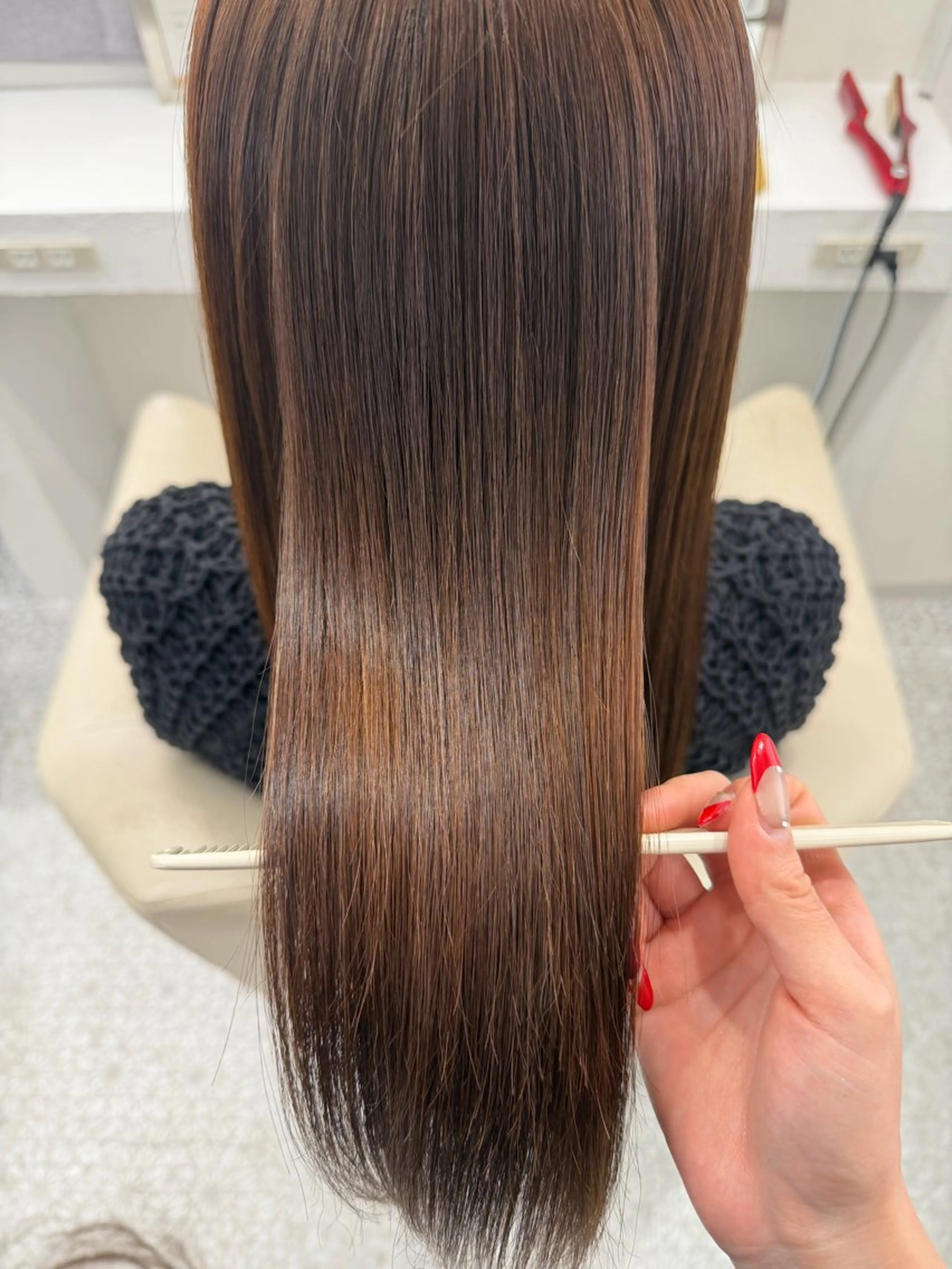 ロング カット 縮毛矯正 ✵LOMARLIE✵ chiseのヘアスタイル