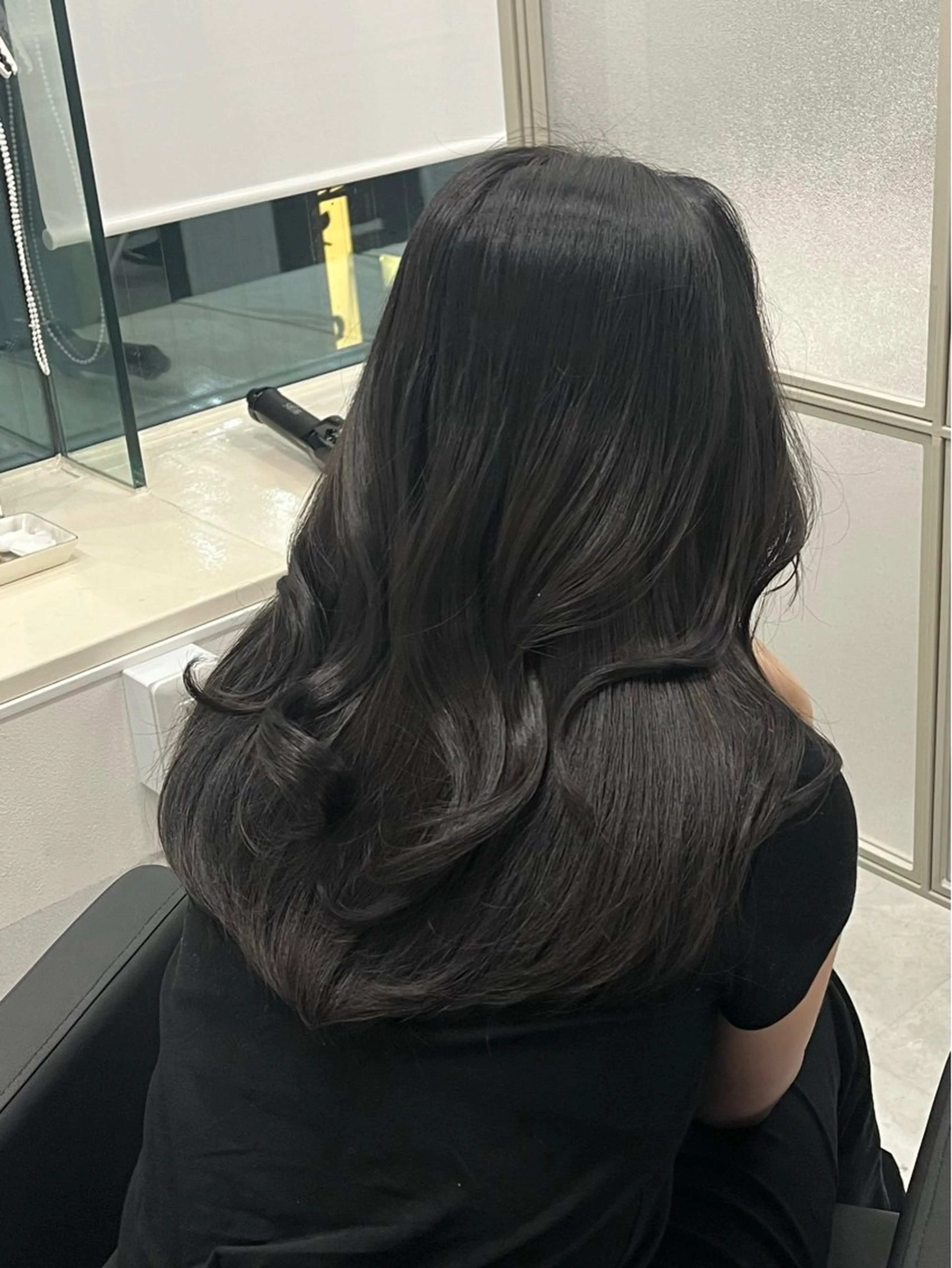 セミロング カラー 透明感カラー marshu所属・ワンホンへア/ 大阪/nanaのヘアスタイル