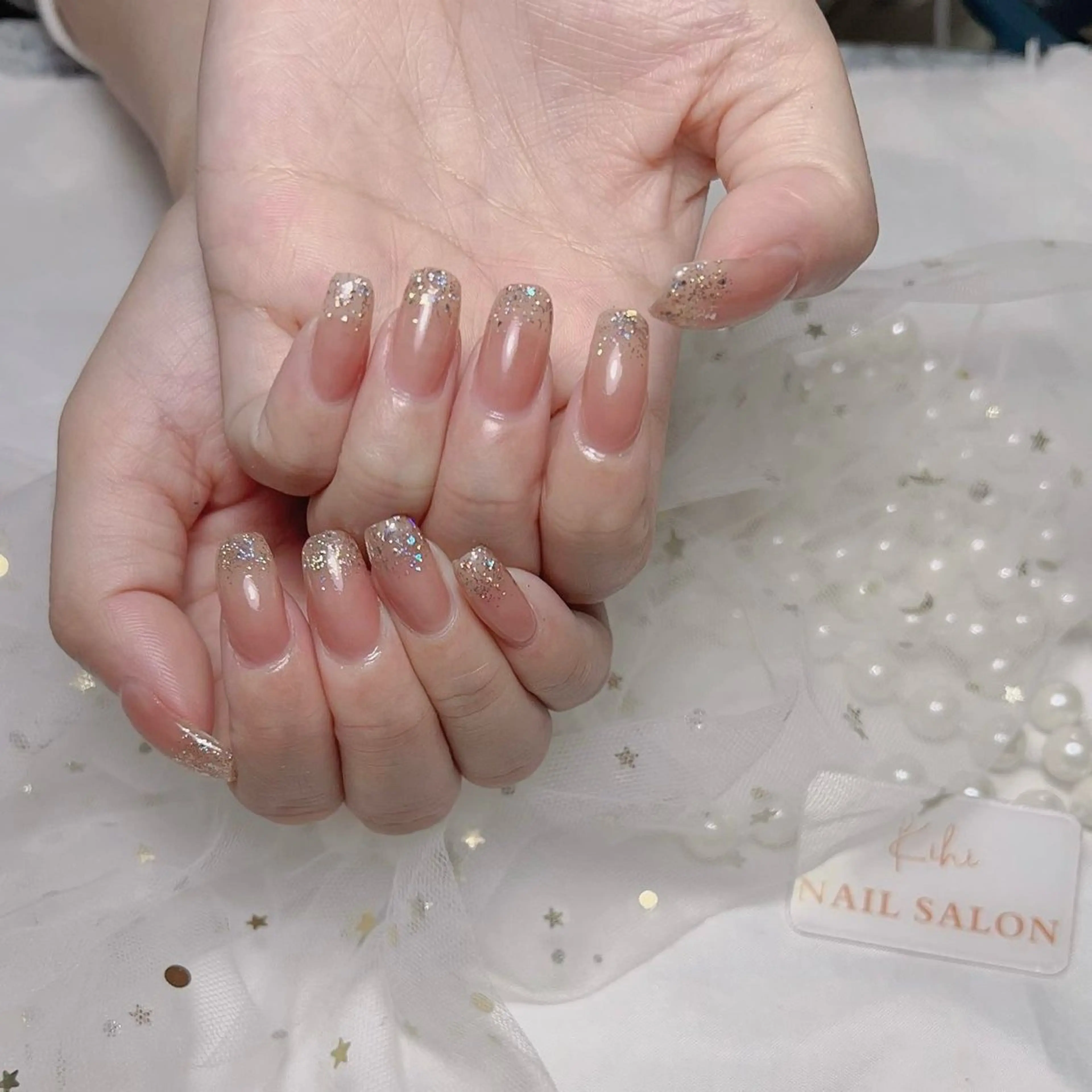 ネイル アートネイル フレンチネイル ジェルネイル グラデーション 韓国ネイル ハンドネイル 💕鈴木ユリ パラジェル/オフ無料のネイルデザイン