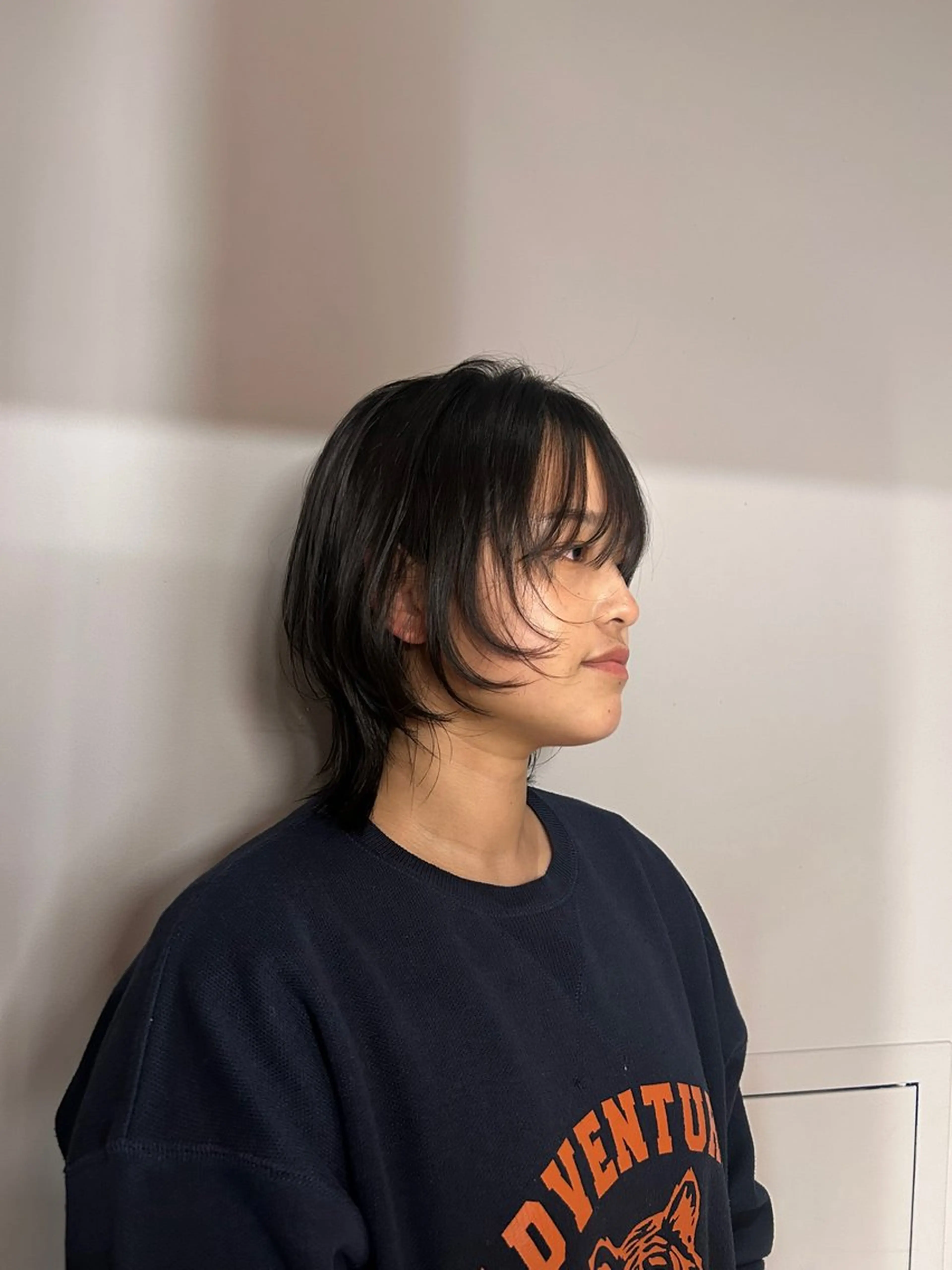 ミディアム カラー ミディアムレイヤー グレージュ 顔まわりレイヤー レイヤーカット ウルフカット 🌿ボブ パーマ高橋啓太🌿のヘアスタイル