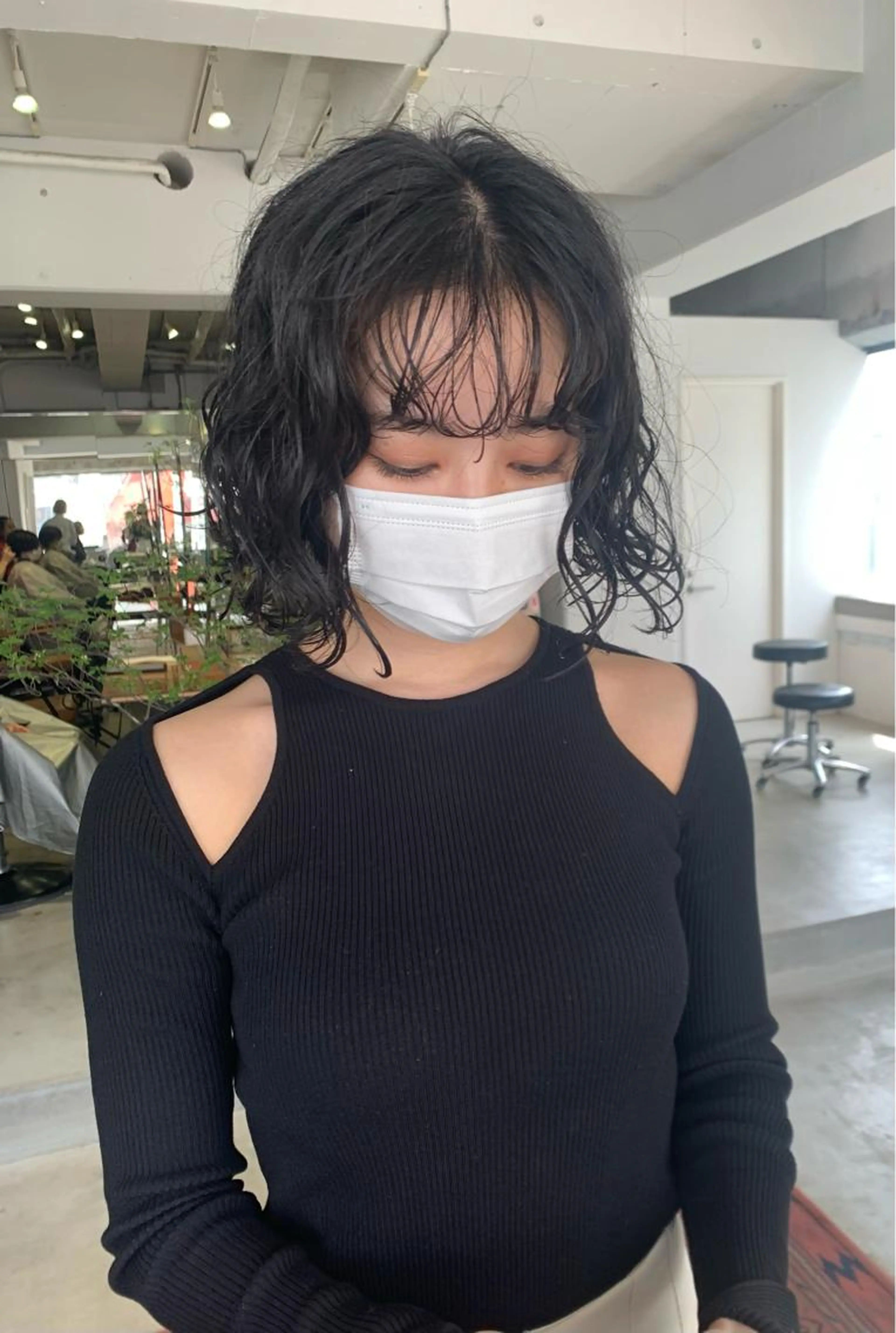 前髪カット+パーマ(全頭)の写真