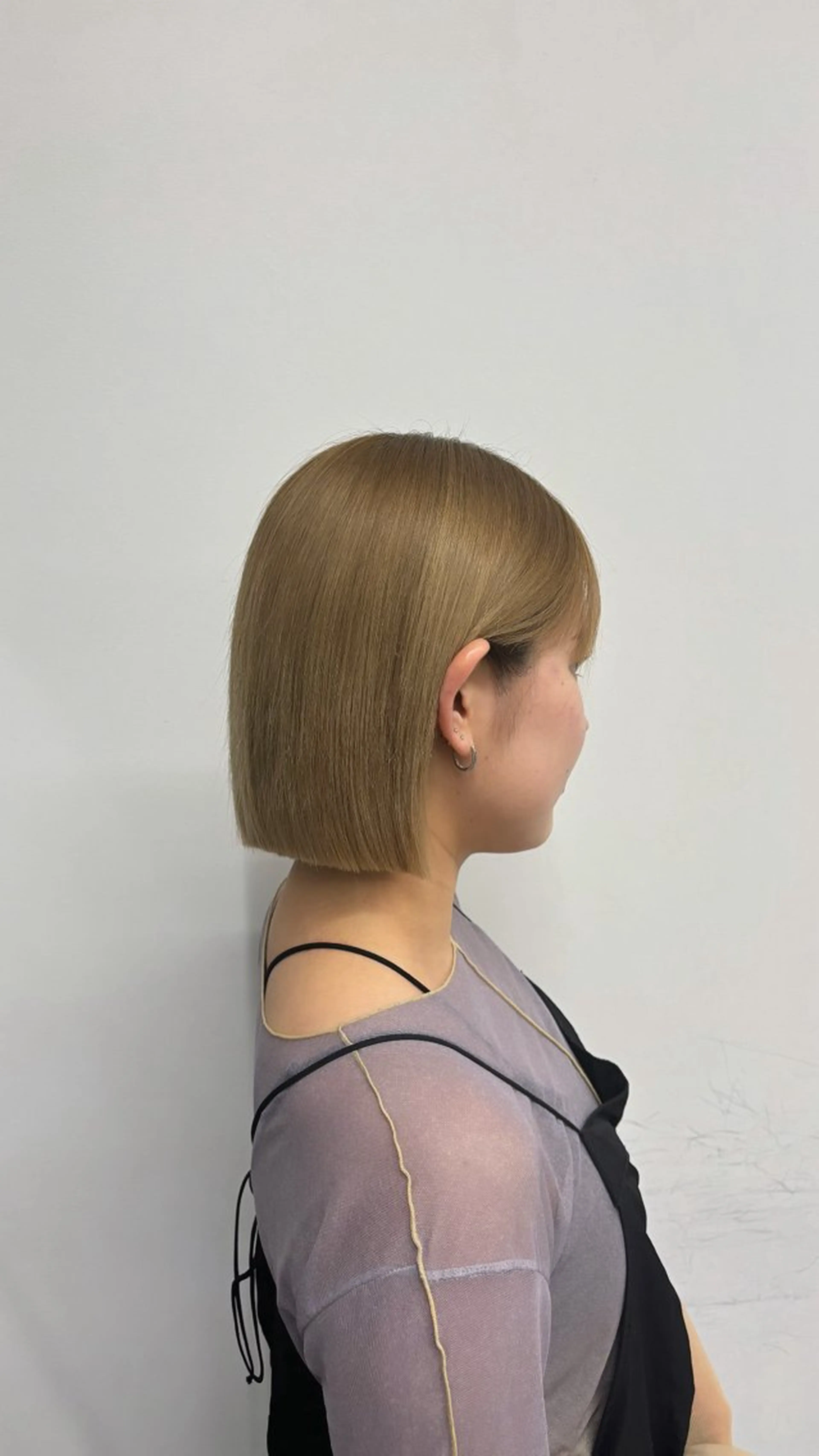 ショート カラー ボブ 田中来夢 Jr.スタイリストのヘアスタイル