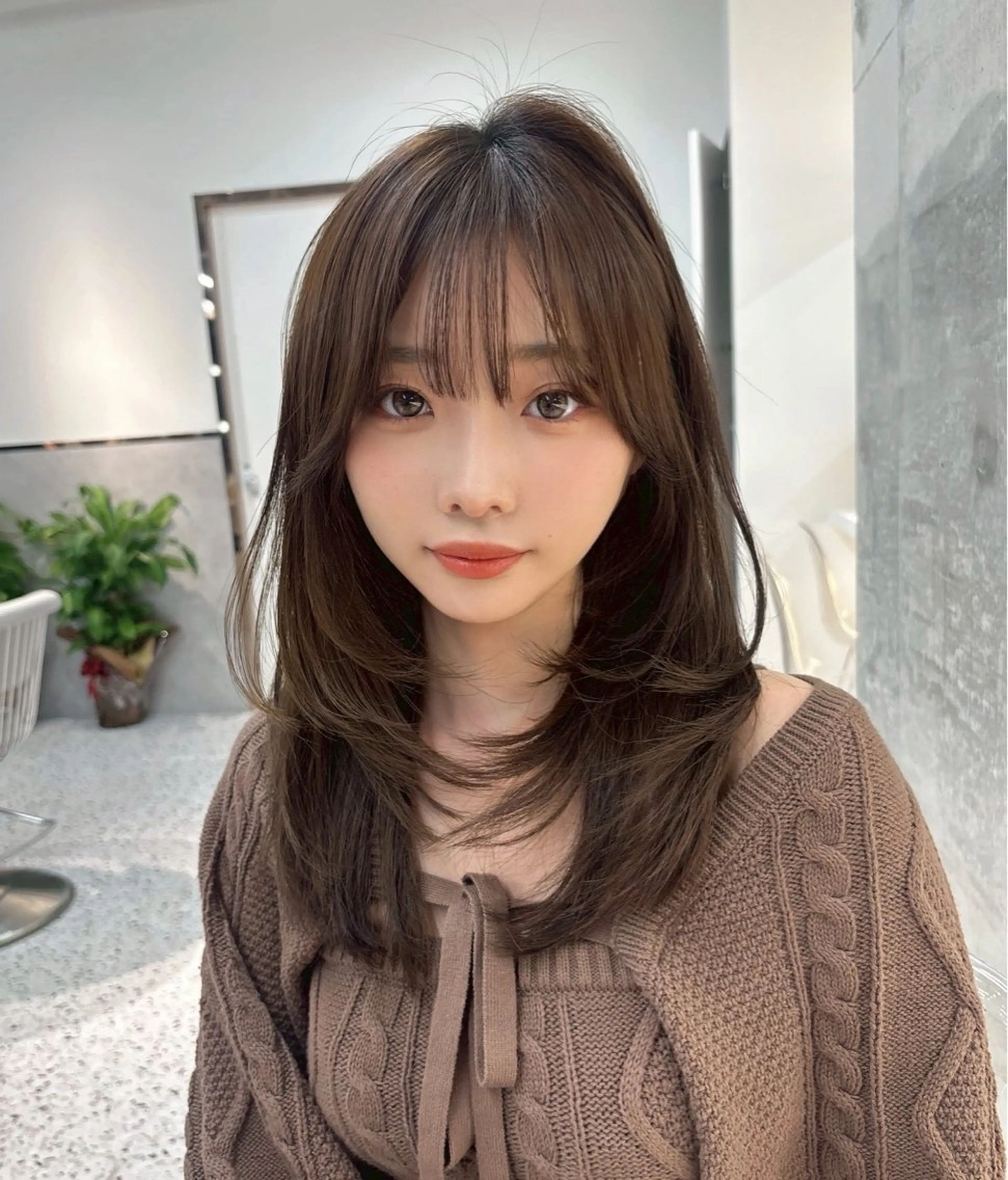 ロング 髪質改善 レイヤーカット カット ヘアカラー 🎀透明感ブラウ ンshizuka🎀のヘアスタイル