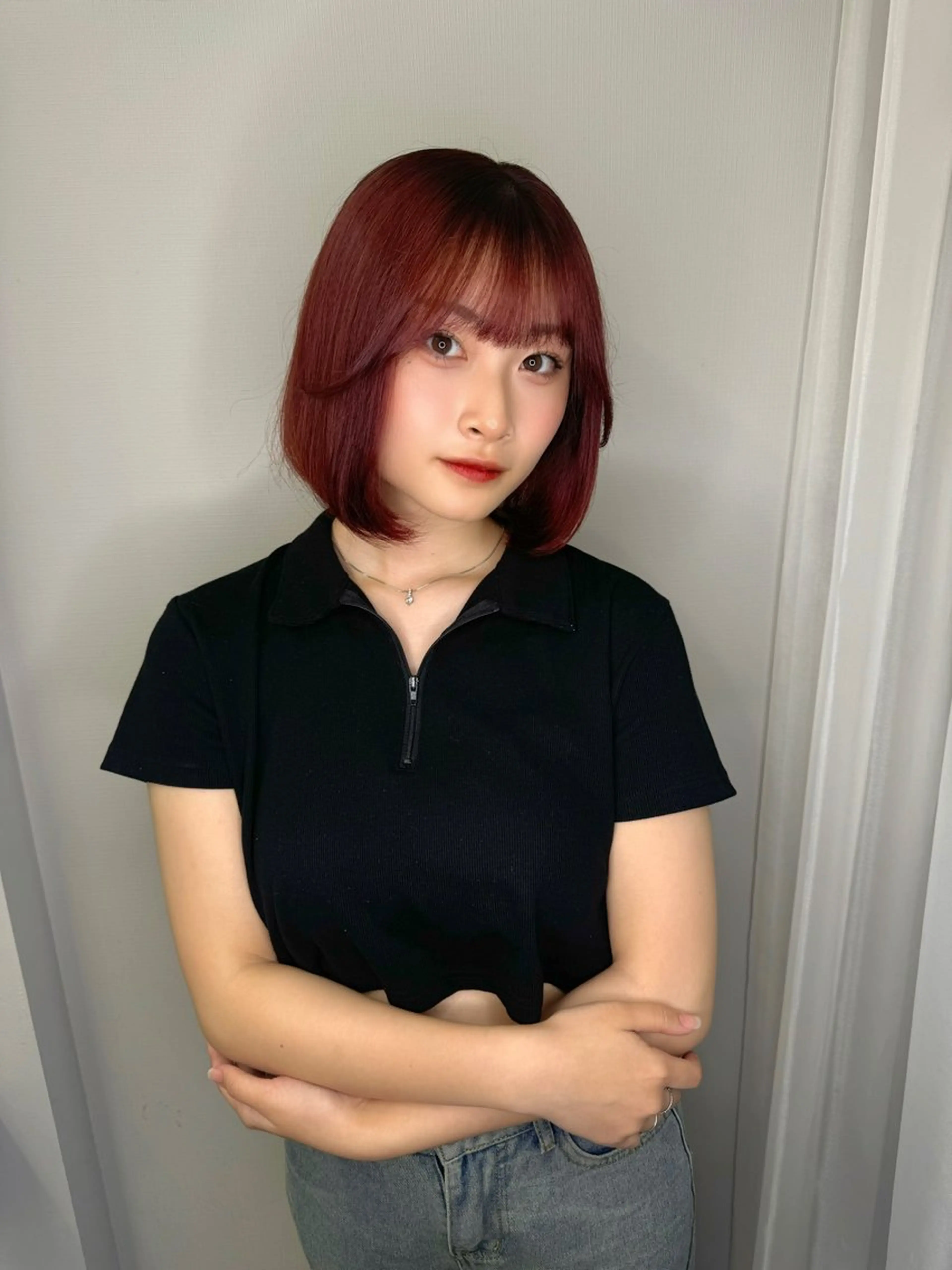 ミディアム Ayuki /福岡美容室のヘアスタイル