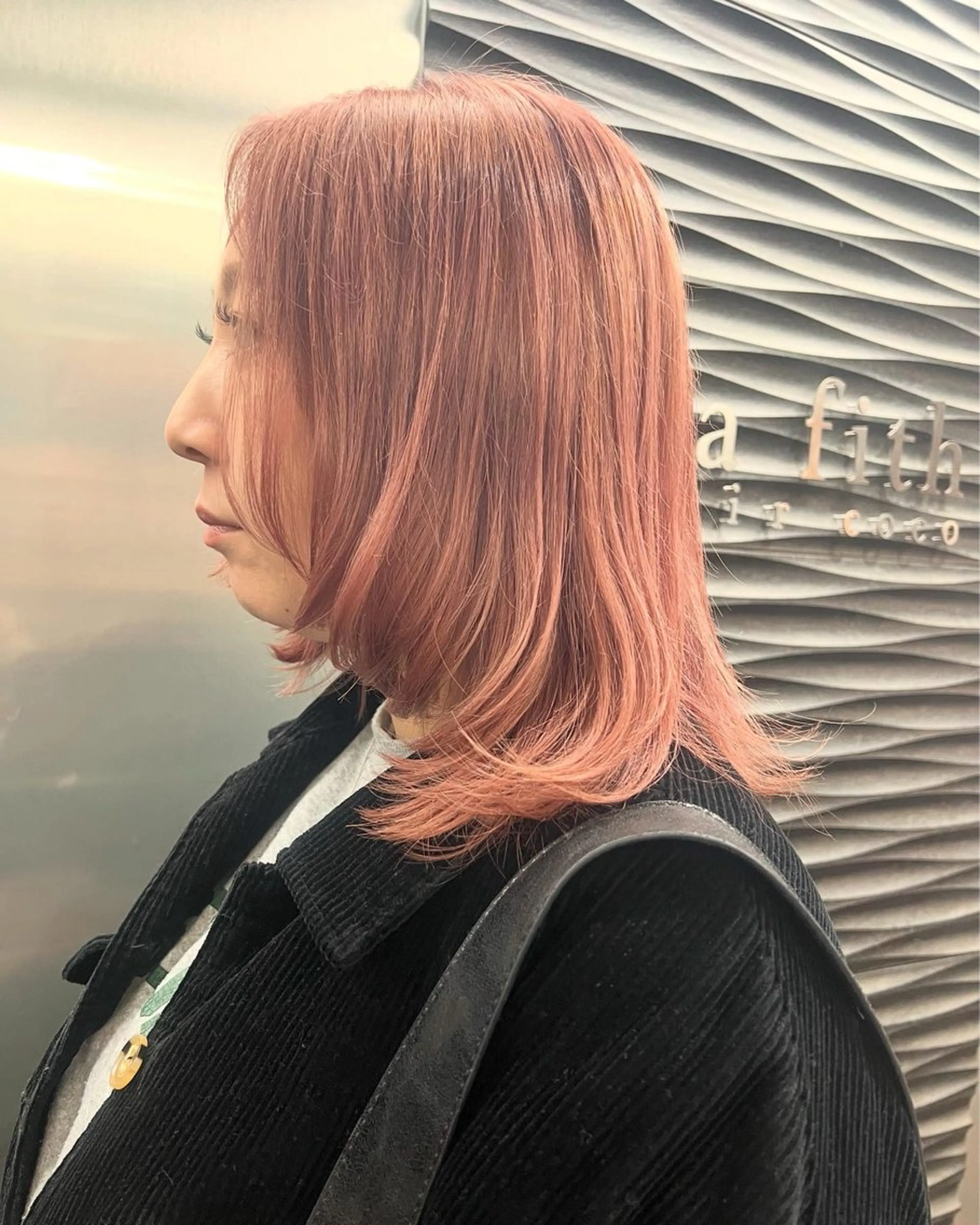 セミロング レイヤーカット Lafith hair coco 博多店所属・脇山 真生のヘアスタイル