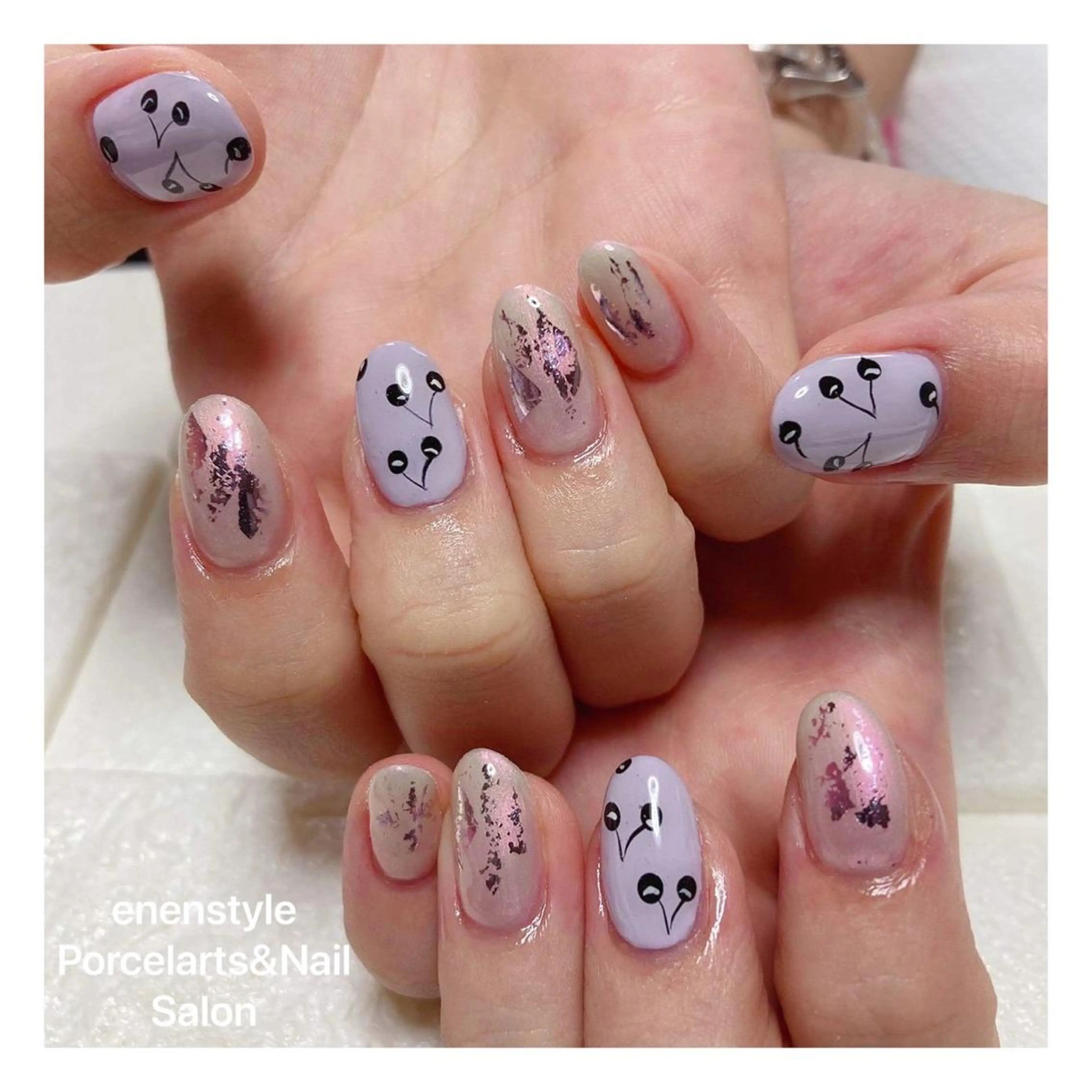 ミディアム ネイル ハンドネイル 👑enen style👑のネイルデザイン