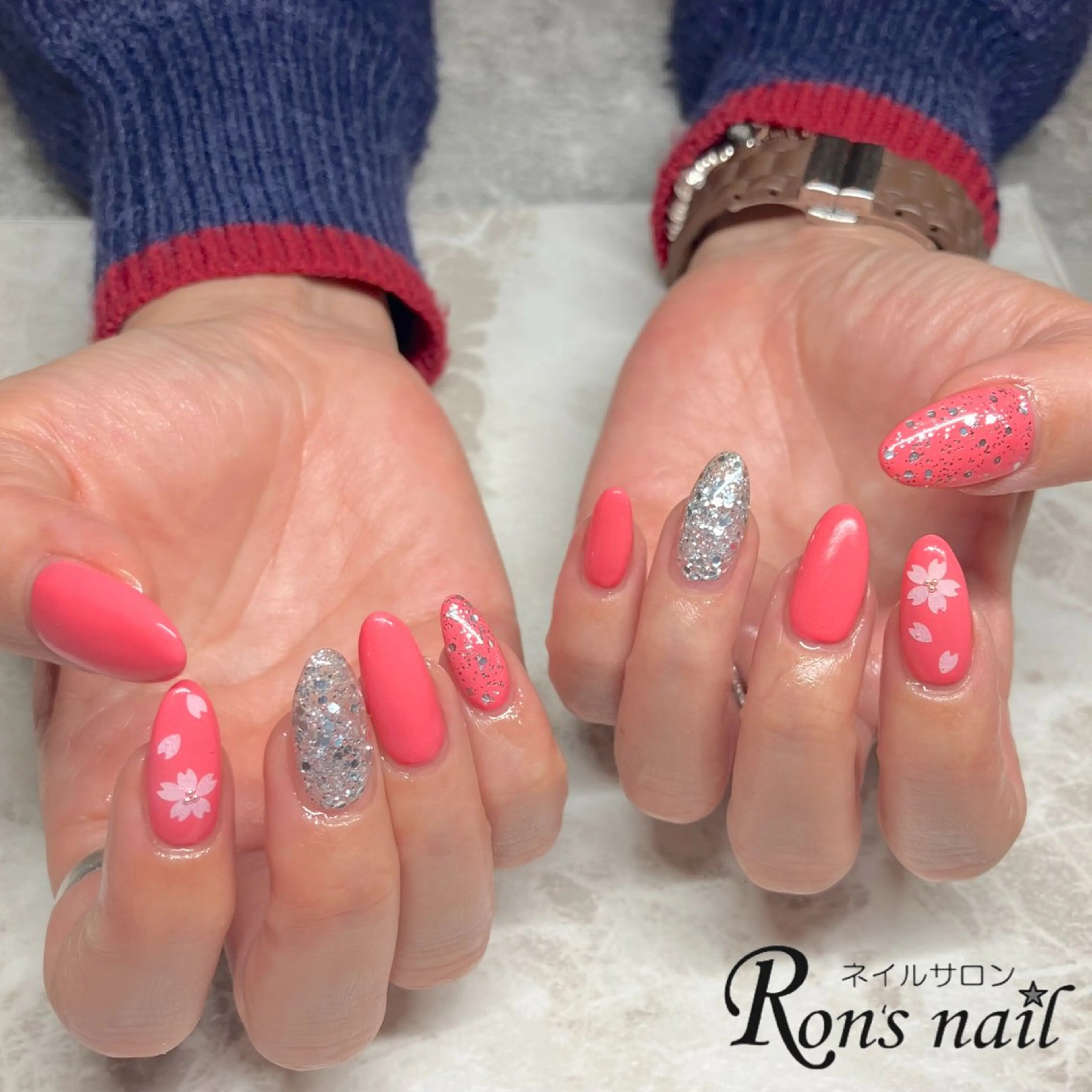ネイル ハンドネイル Ron's nail 笹岡のネイルデザイン