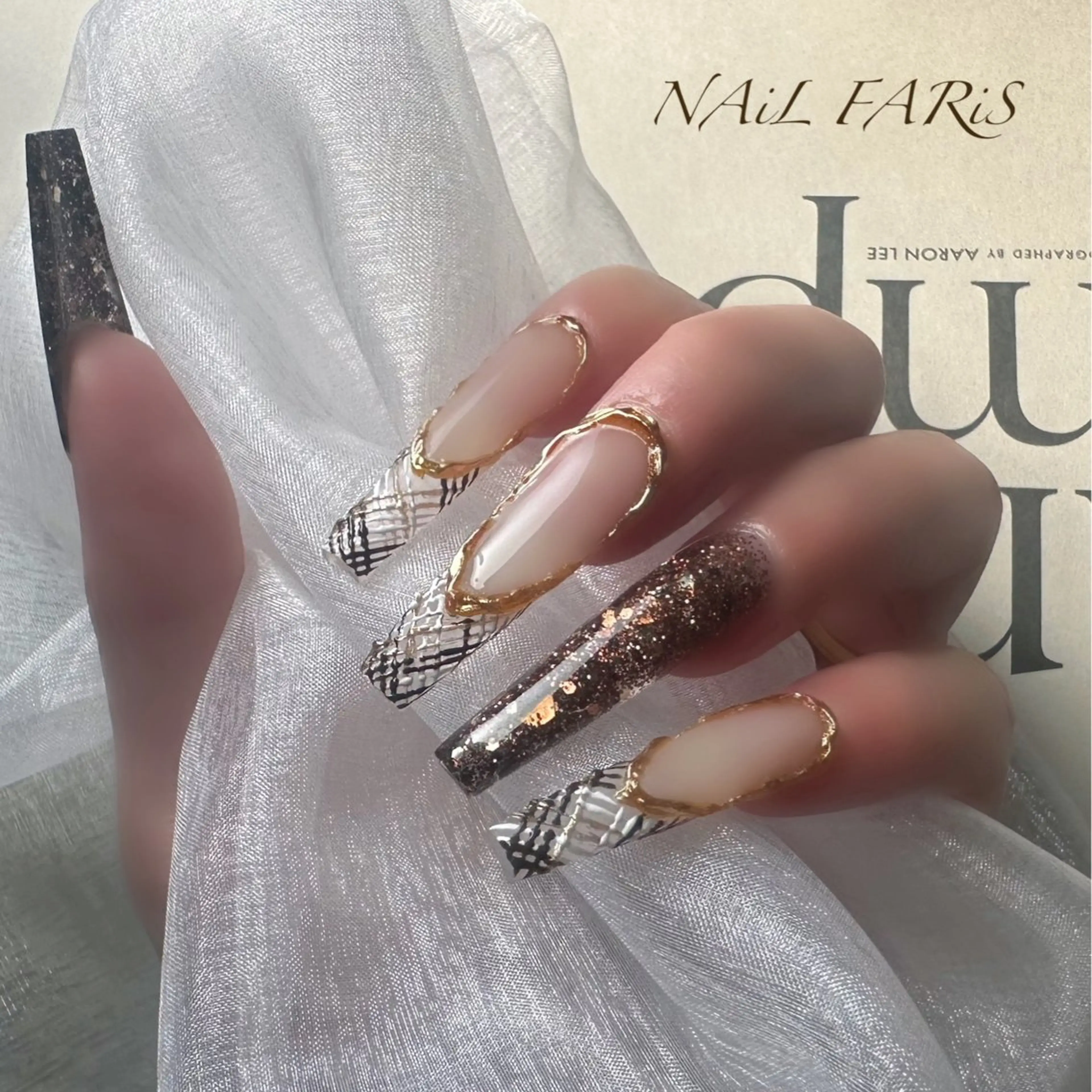 ネイル アートネイル ロングネイル ハンドネイル NAiL FARiS Megのネイルデザイン