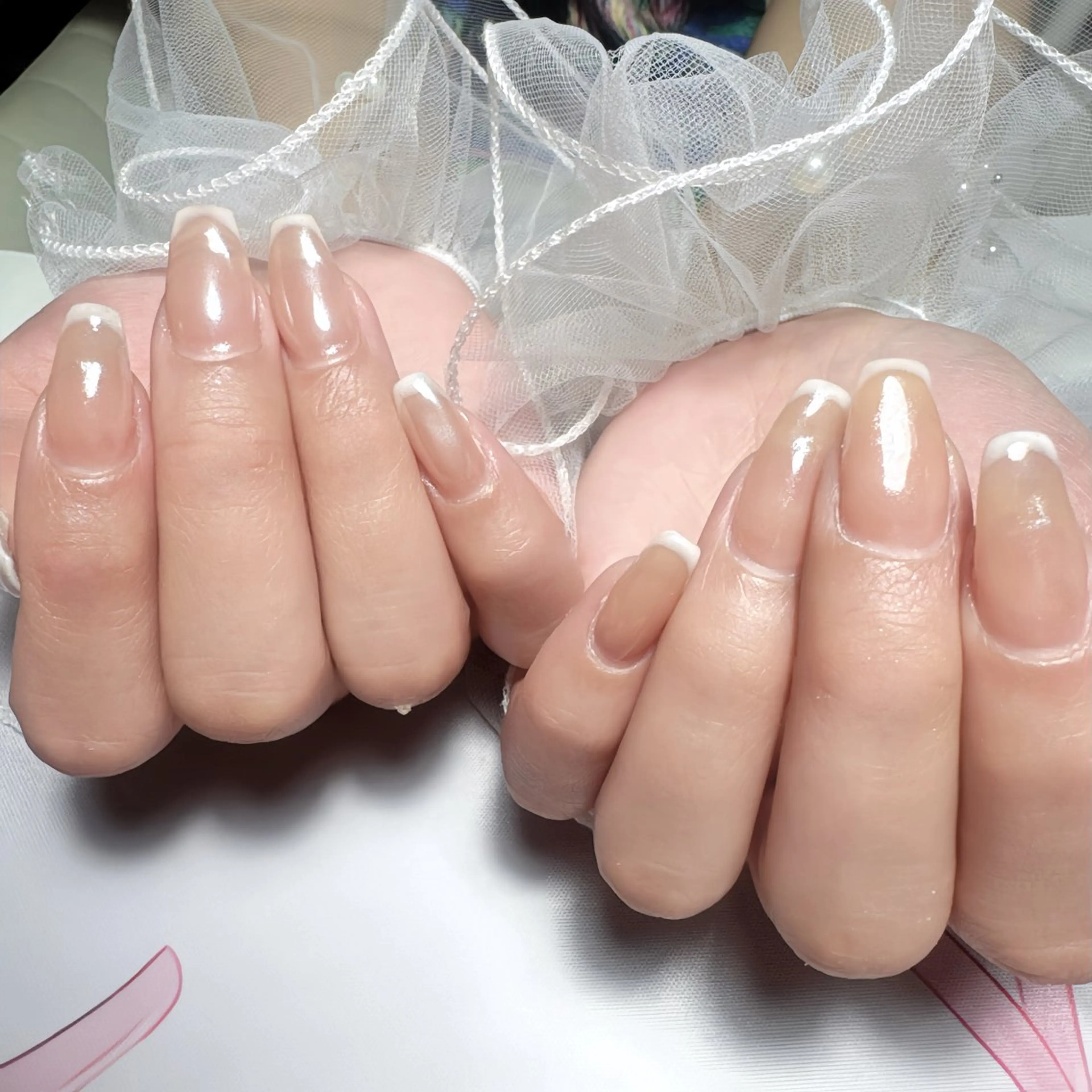 ネイル フレンチネイル on nail 尾張旭三郷店のネイルデザイン