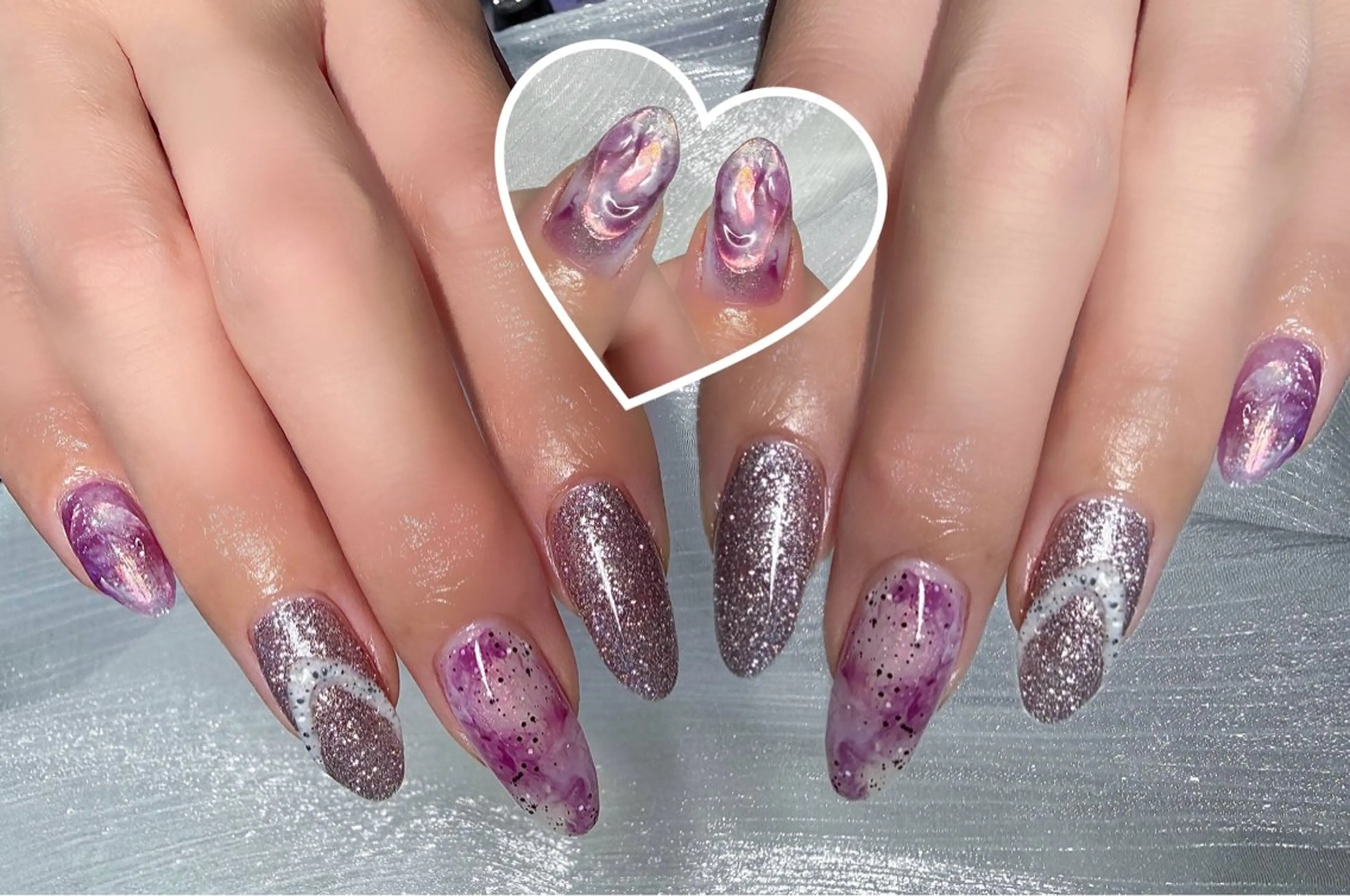 ネイル ゴージャス パープル ☆ yukiのネイルデザイン