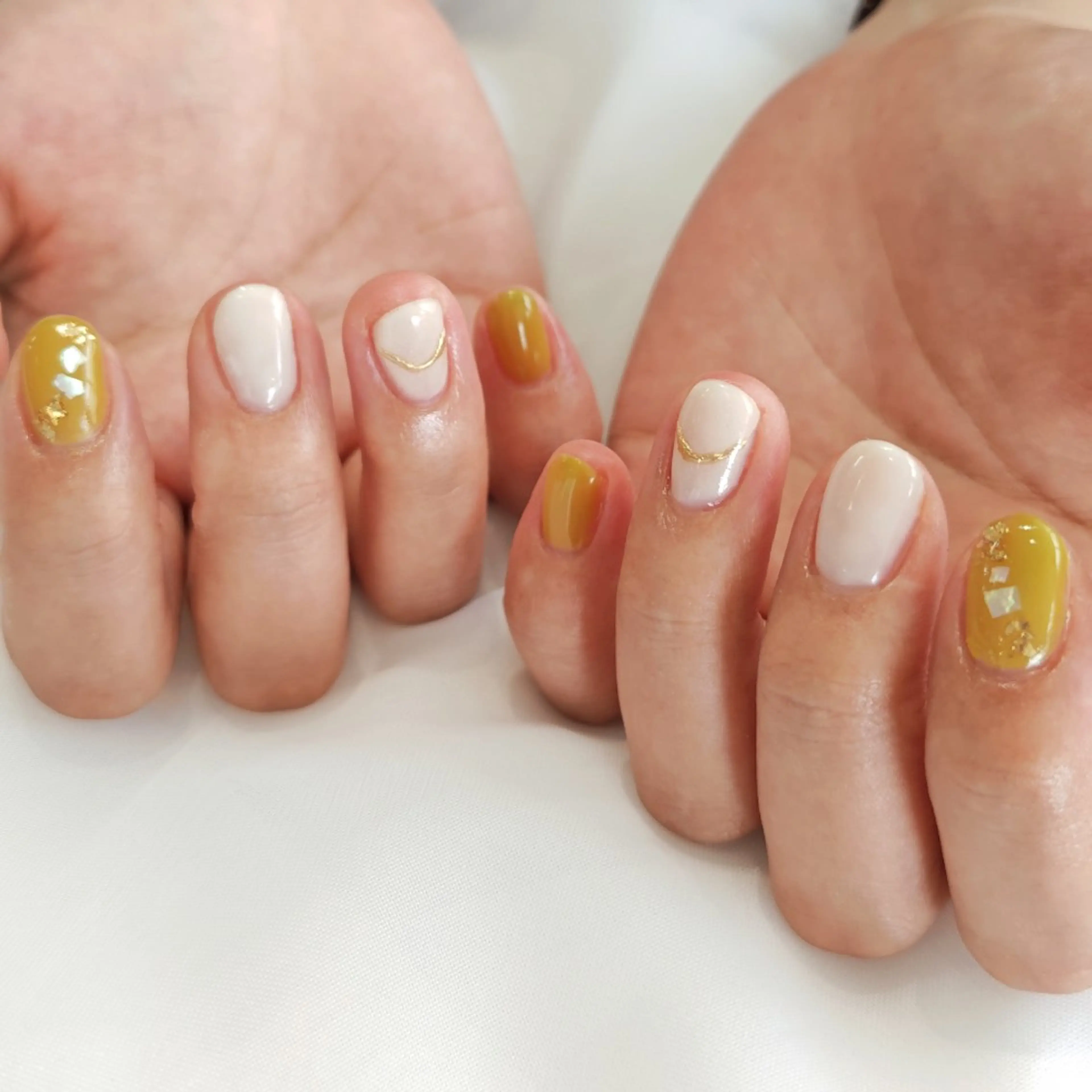 ネイル ミラーネイル 夏ネイル ハンドネイル felicita服部店所属・felicita fumi♡のネイルデザイン