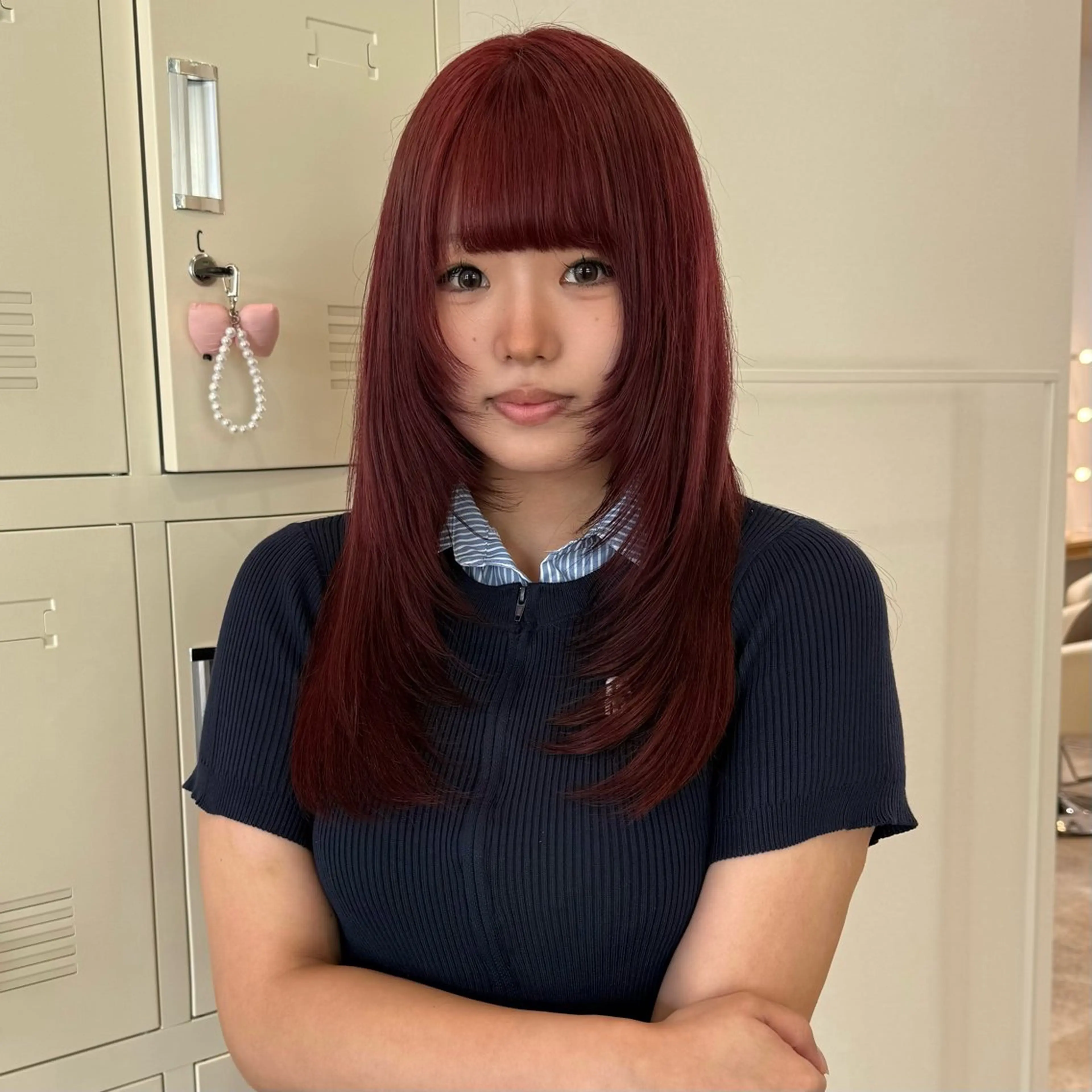 ロング カラー カット ヘアカラー トリートメント 柔らかいcolor ￤韓国￤🩰マユ🩰のヘアスタイル