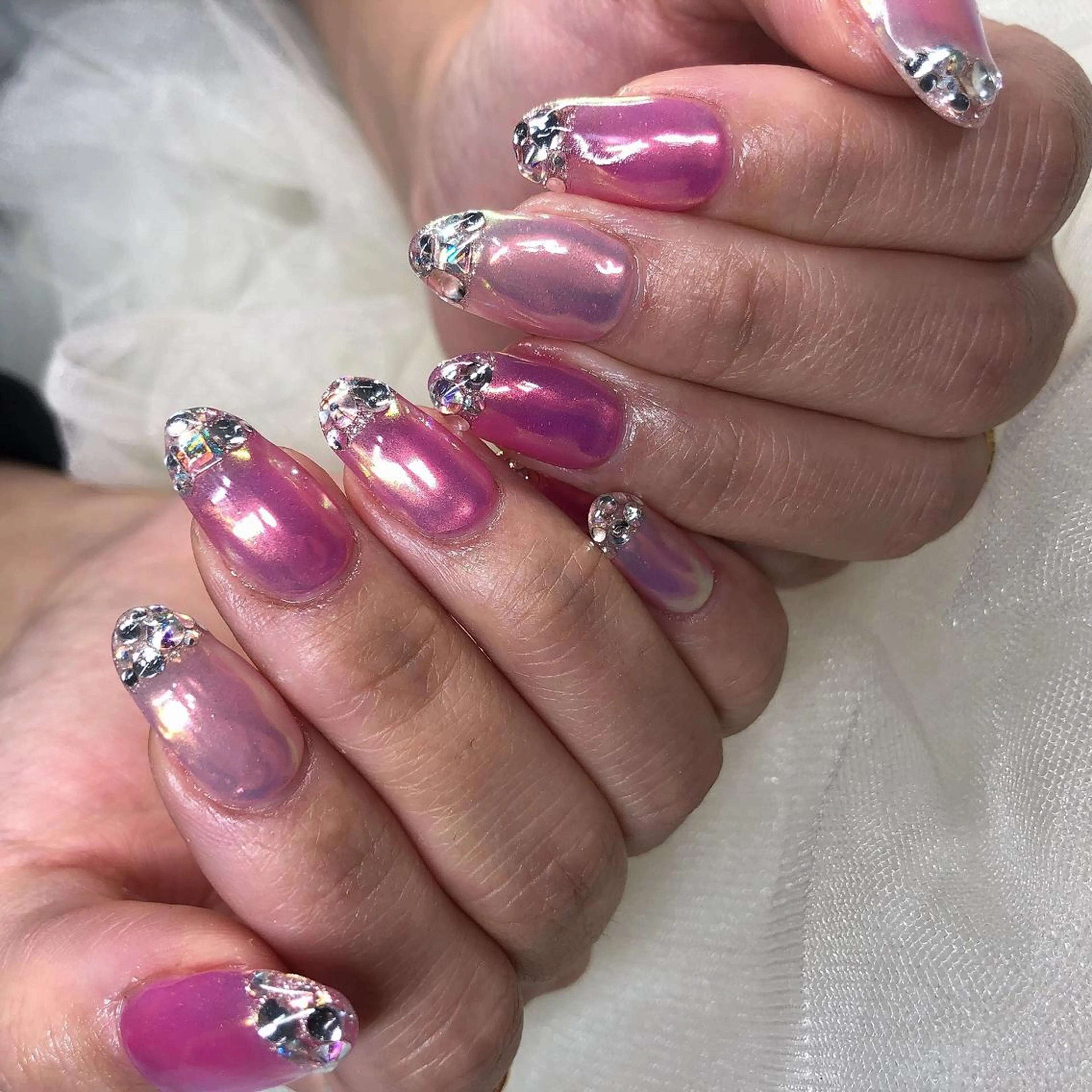 ロング カラー ヘアアレンジ キッズ ネイル マツエク・マツパ 福田 加奈のネイルデザイン