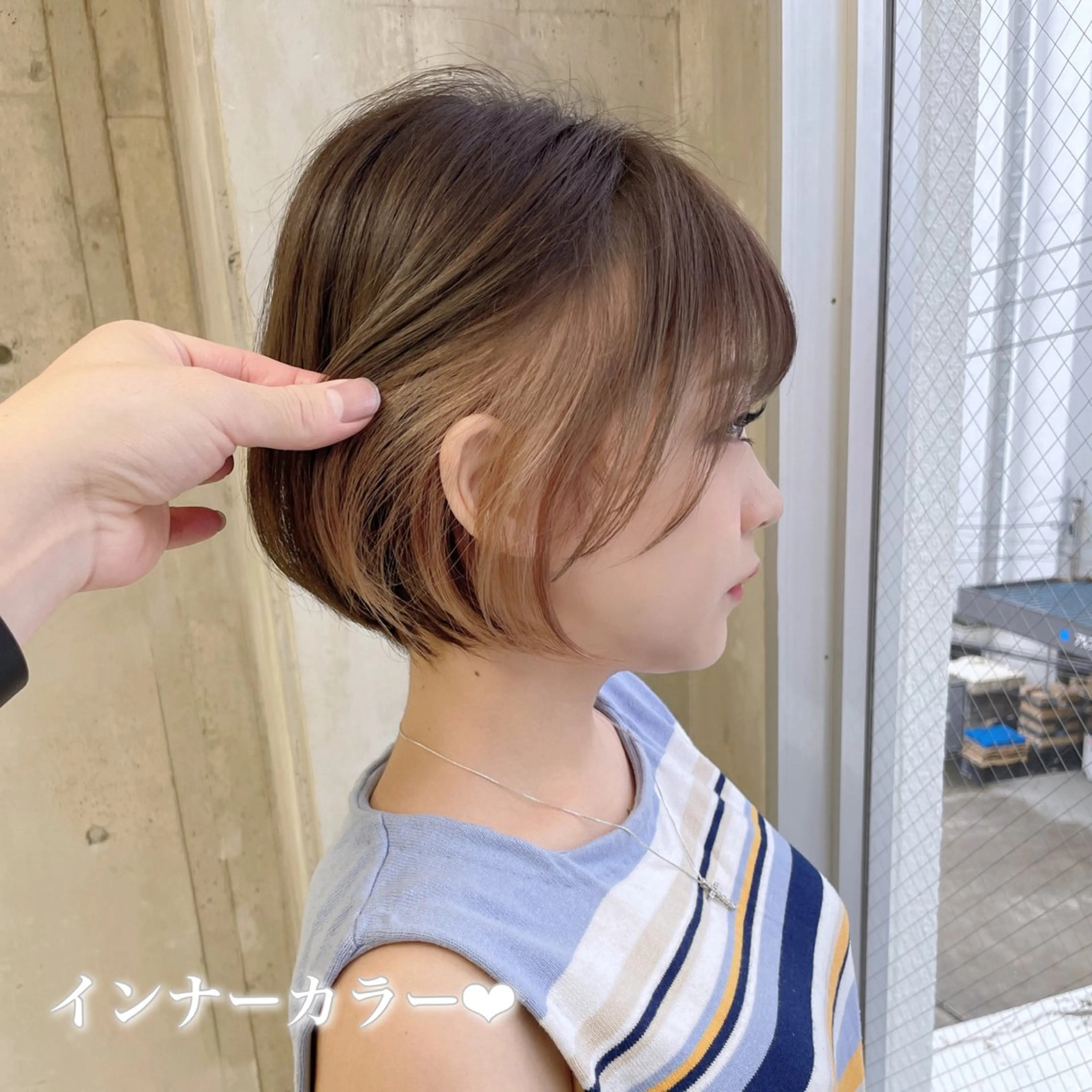 ショート カラー ブリーチなし/暖色/ 透明感/ririkaのヘアスタイル