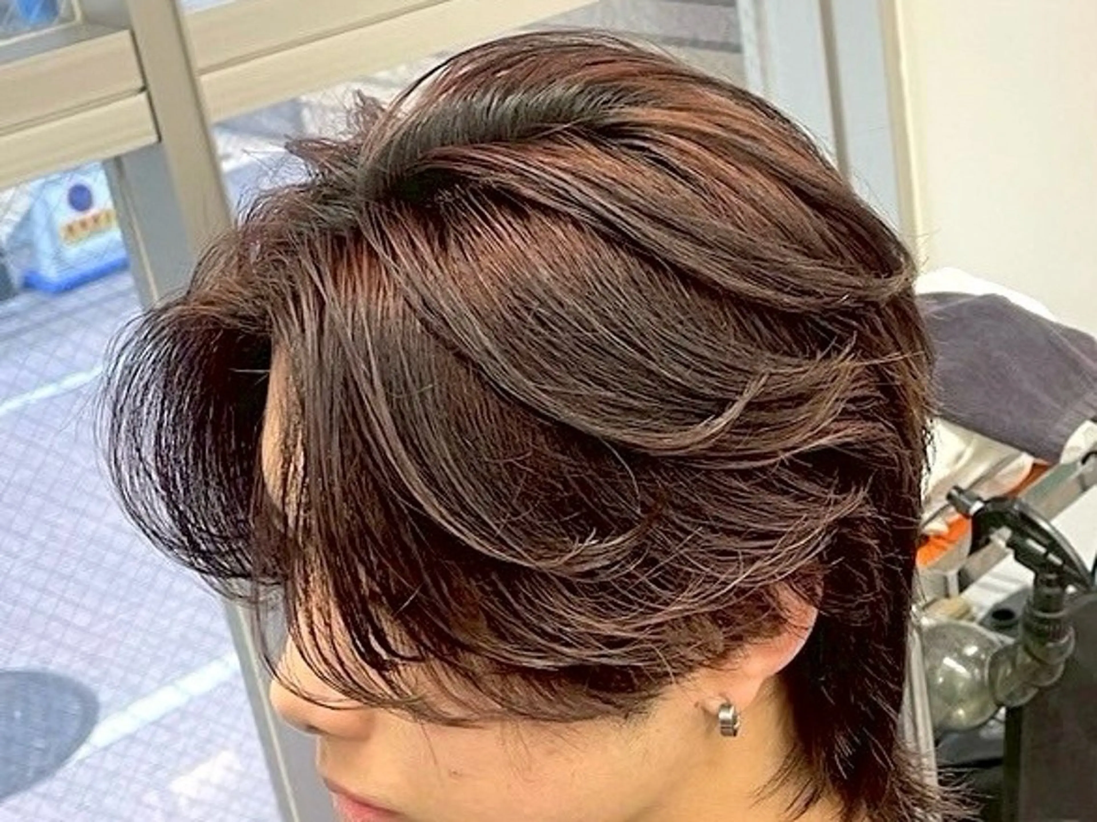パーマ メンズ カット パーマ 深野 ちさとのヘアスタイル