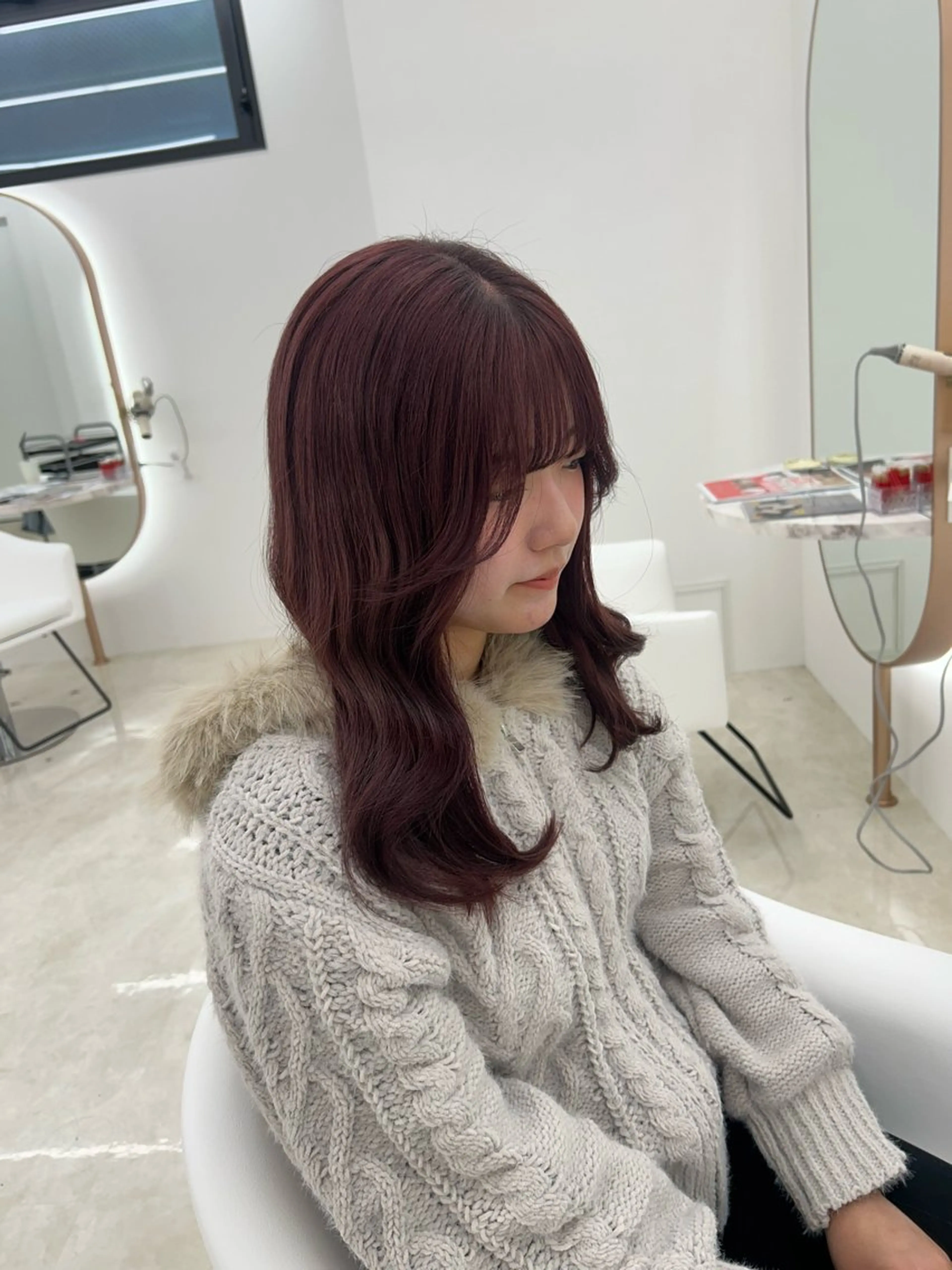 カラー ヘアカラー 暖色/艶カラー/ エクステ/ユリヤのヘアスタイル