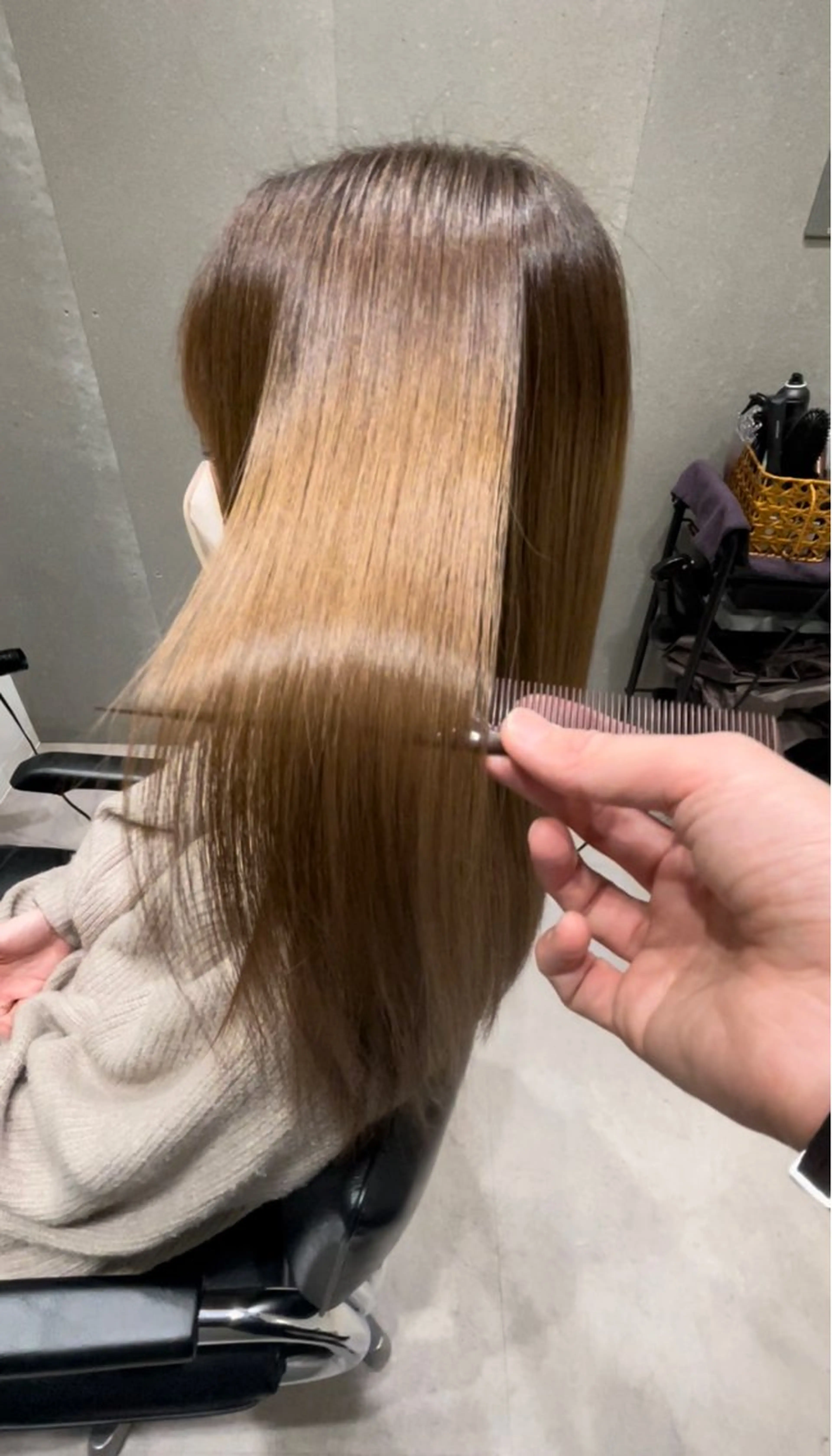 セミロング 髪質改善 トリートメント 髪質改善ヘアケア 艶髪特化/上田のヘアスタイル