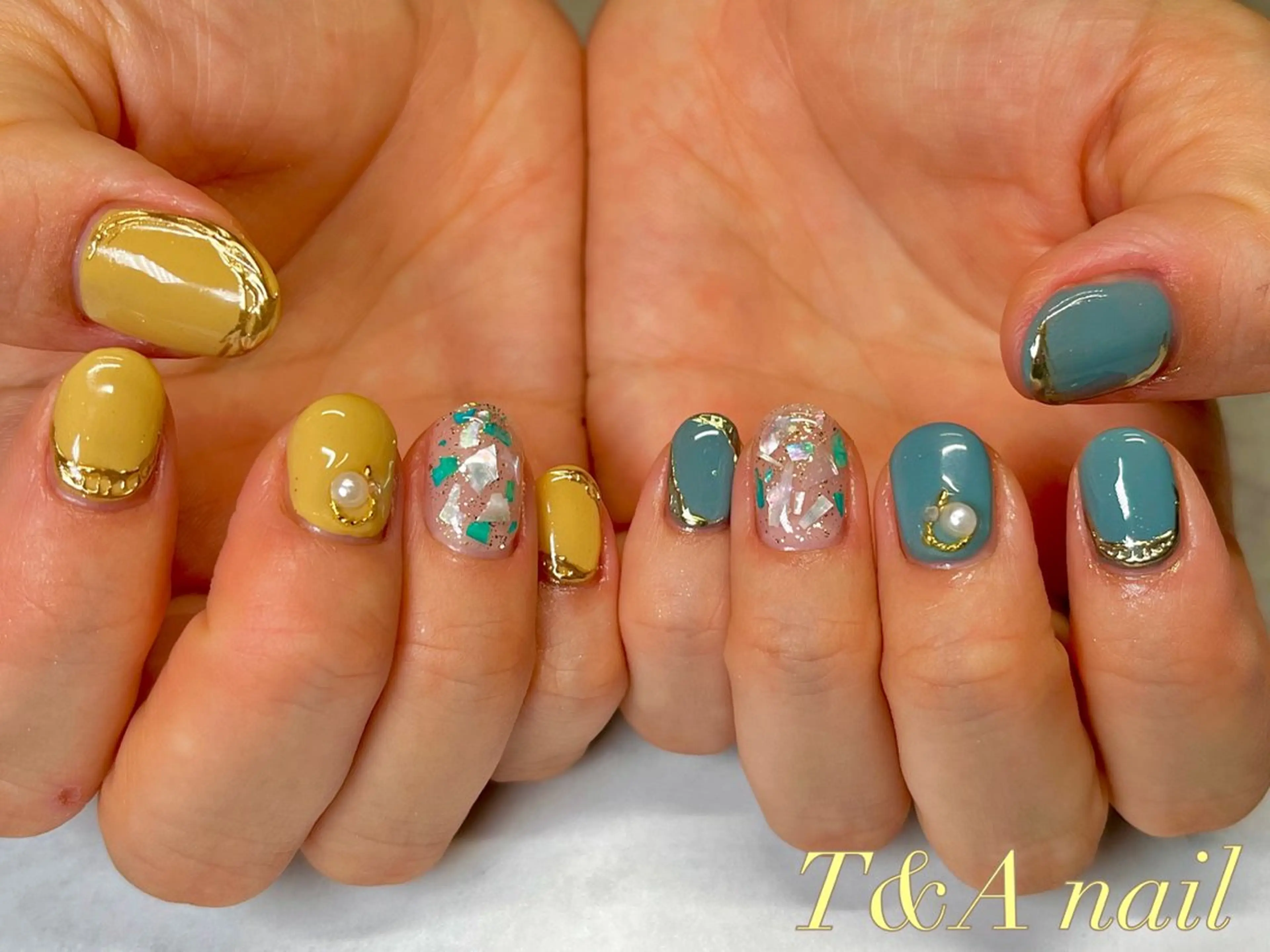 ネイル ジェルネイル ニュアンスネイル オフィスネイル スカルプネイル ショートネイル ハンドネイル T&A nailのネイルデザイン
