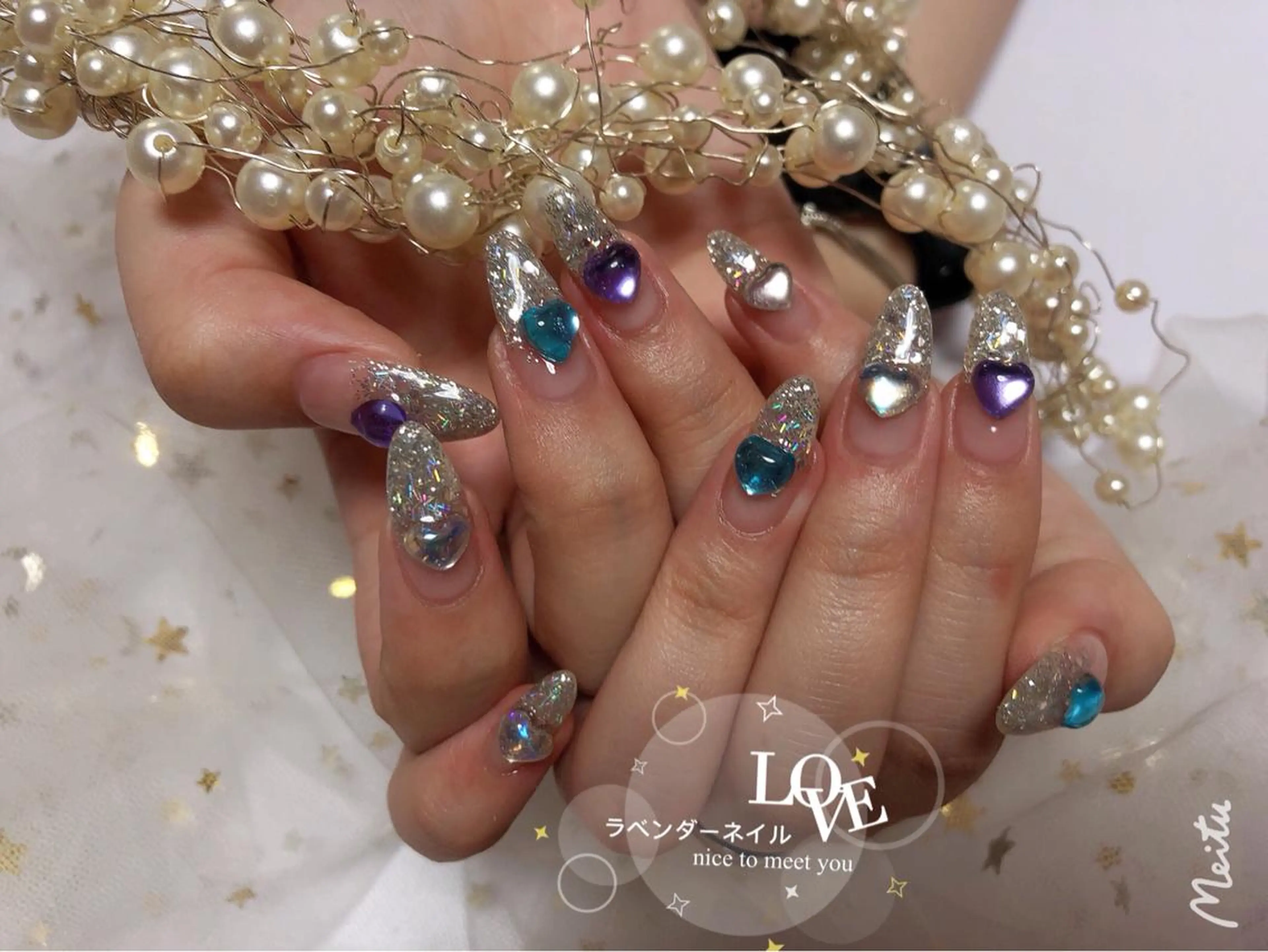 ネイル ラベンダー💖日暮里 ルル💖ネイルのネイルデザイン