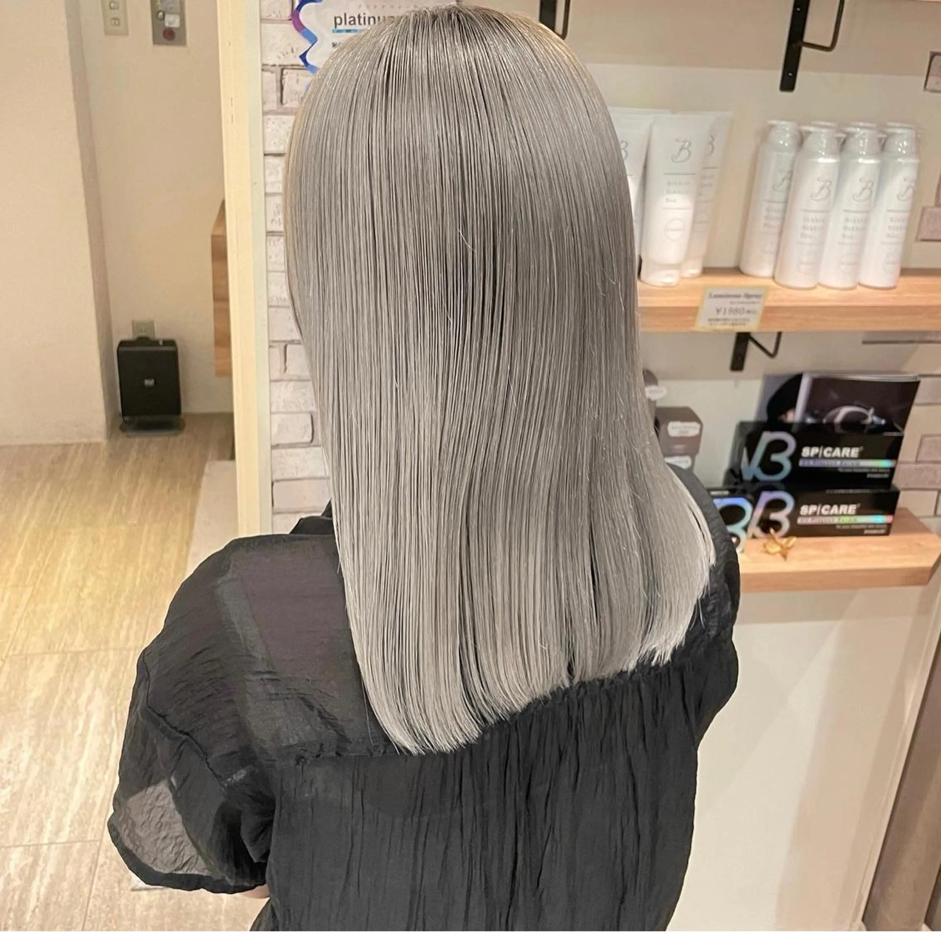 セミロング カラー ヘアカラー 大人可愛い/レイヤー /ブリーチ/溝口誠二のヘアスタイル