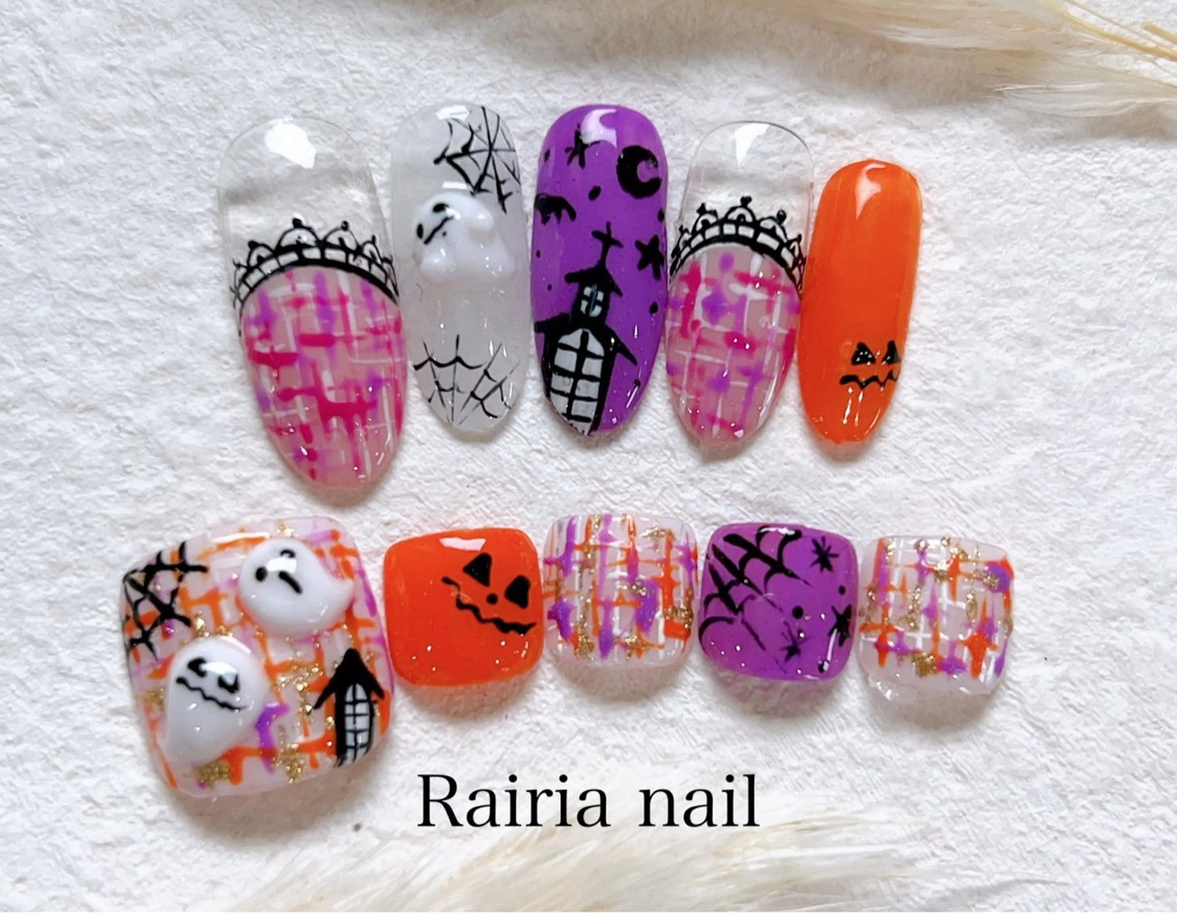 ネイル ハロウィン Rairia nail本八幡店のネイルデザイン
