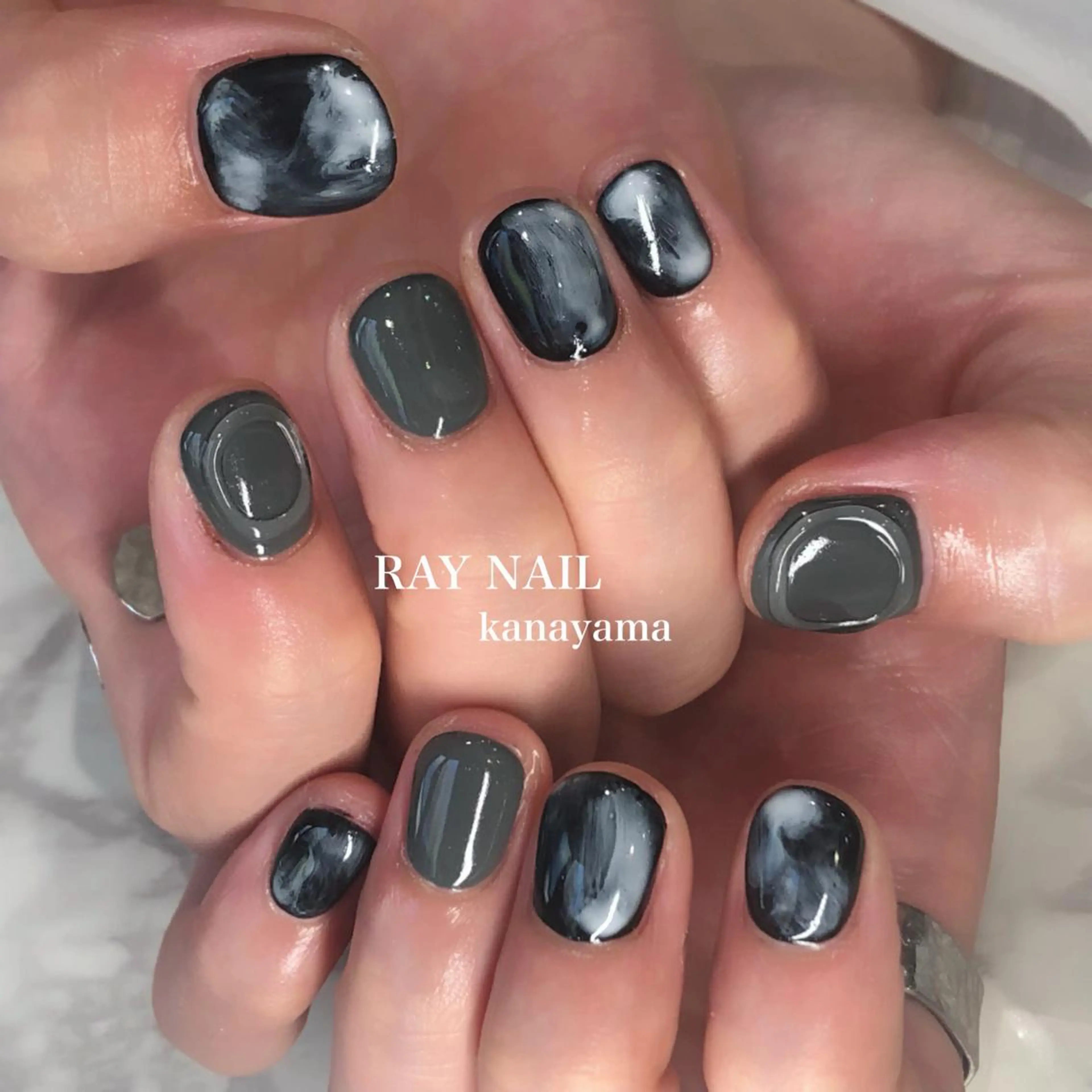 ネイル ニュアンスネイル Arowa 伊田のネイルデザイン