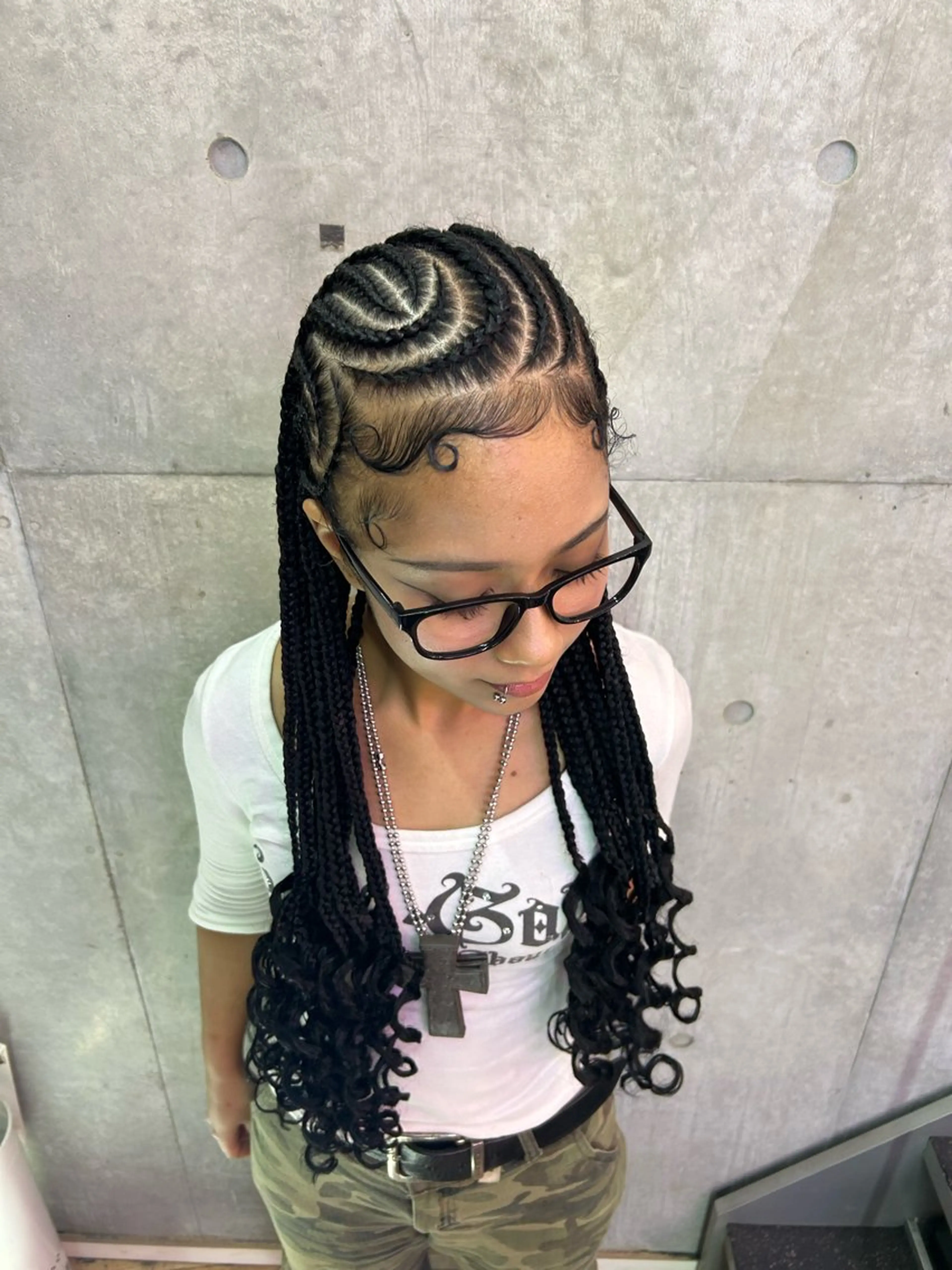 ロング ヘアアレンジ ヘアセット HARURU🪮✨ ブレイズ海外ヘアのヘアスタイル