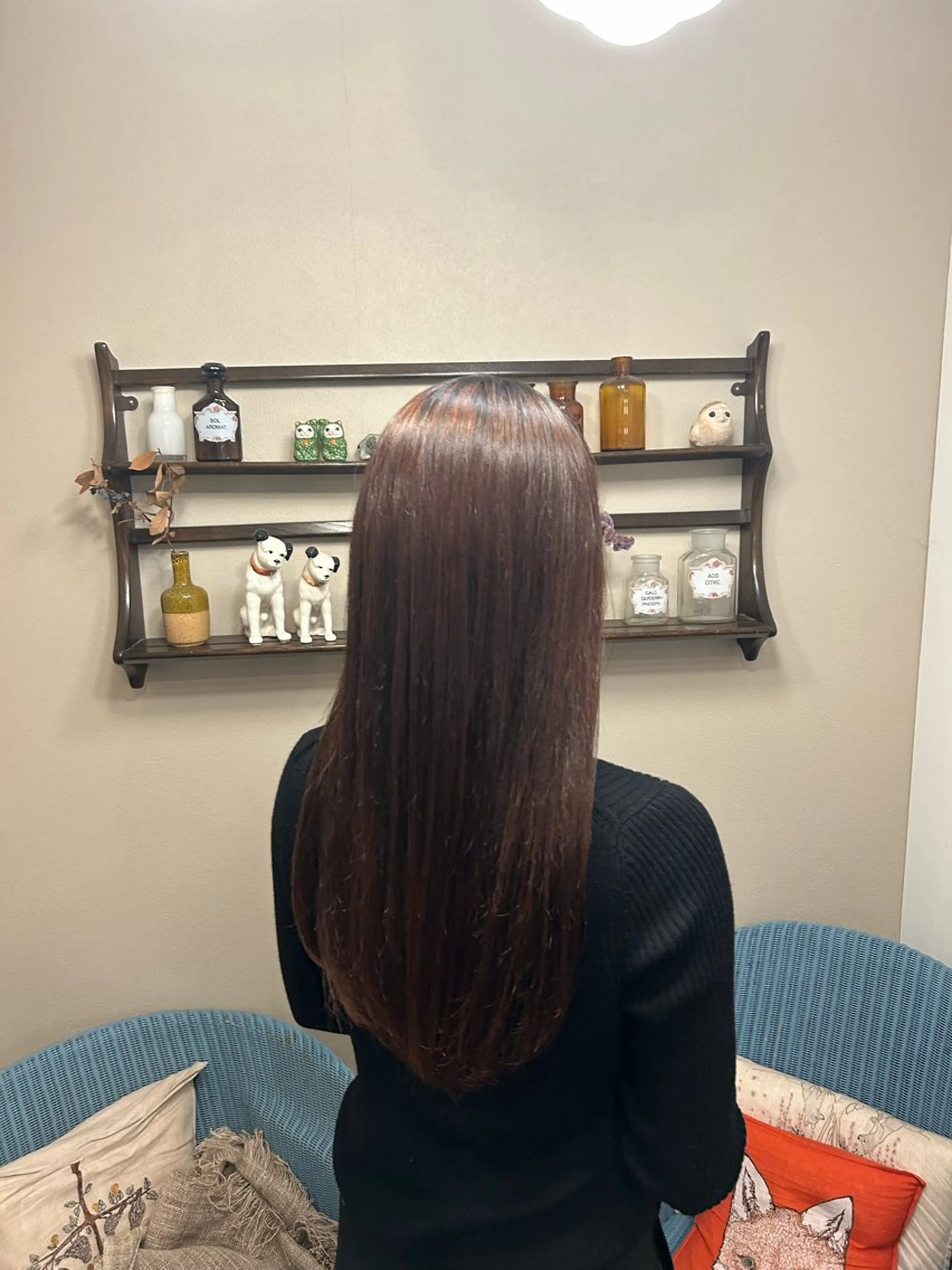 ロング 縮毛矯正 Masaki ブリーチカラーのヘアスタイル