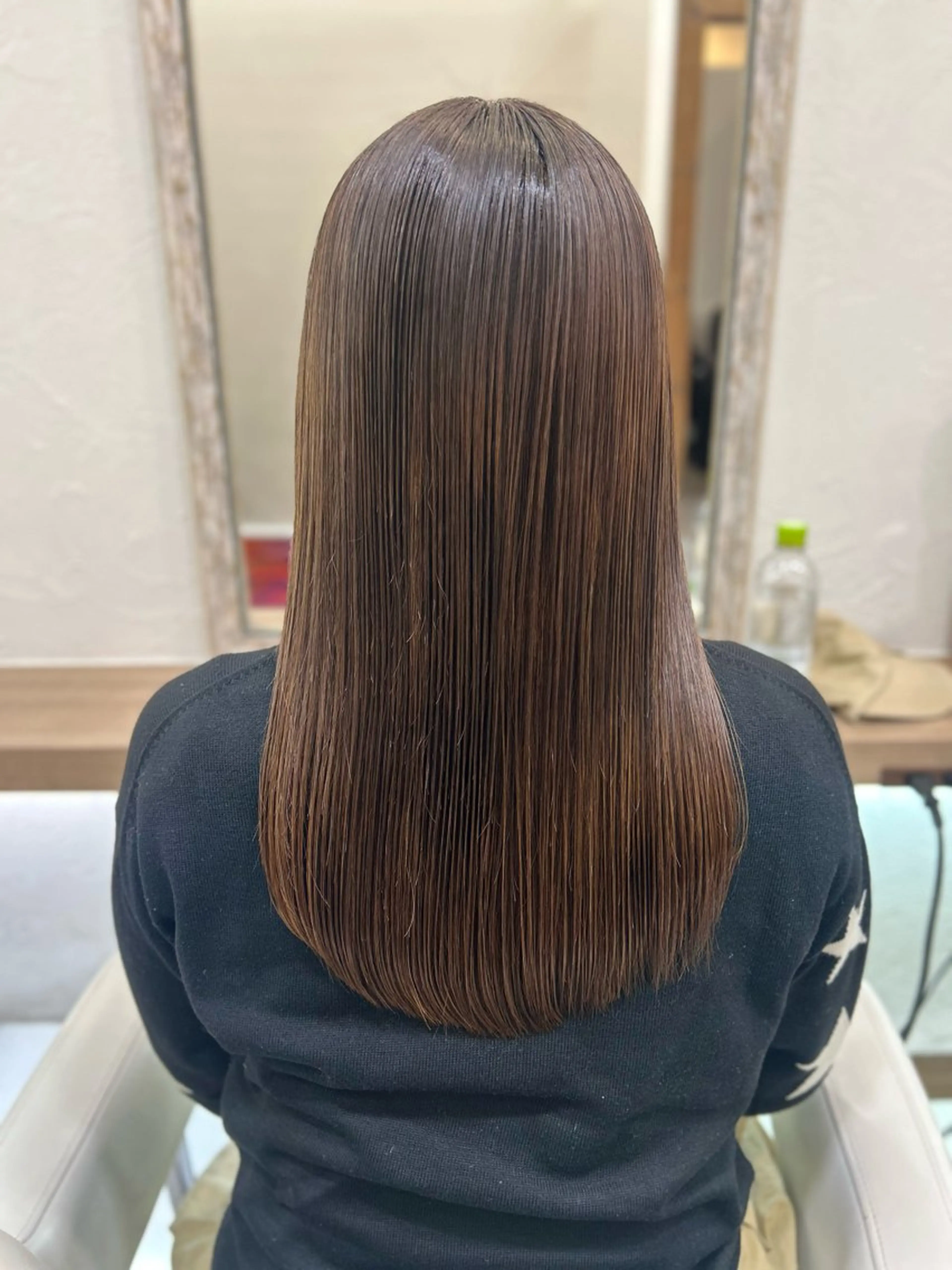 セミロング パーマ カット 縮毛矯正 トリートメント 髪質改善/縮毛矯正 ササキナツミのヘアスタイル