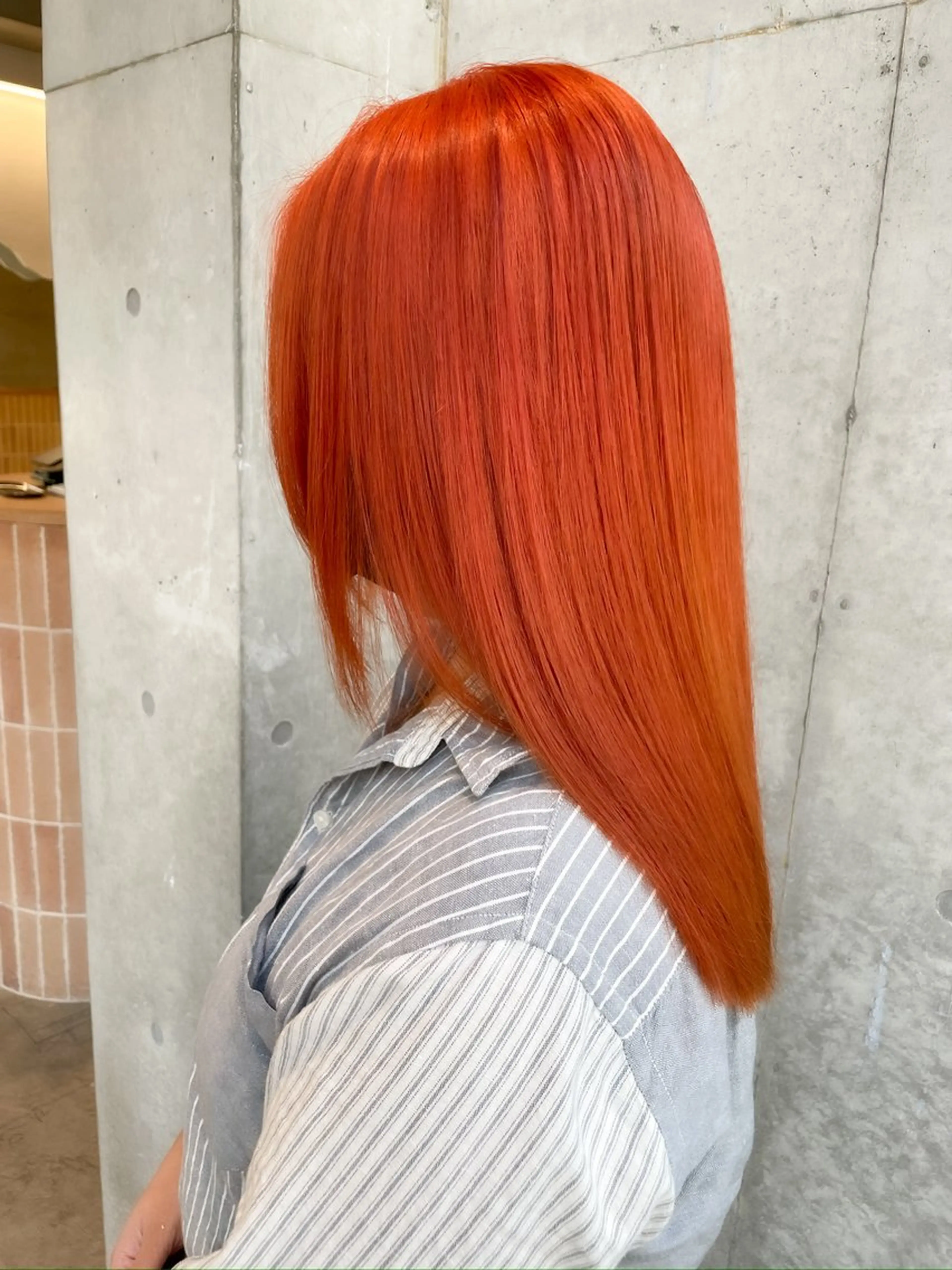 ミディアム カラー ヘアアレンジ ミニボブ/ブリーチ 🌈MISATOのヘアスタイル