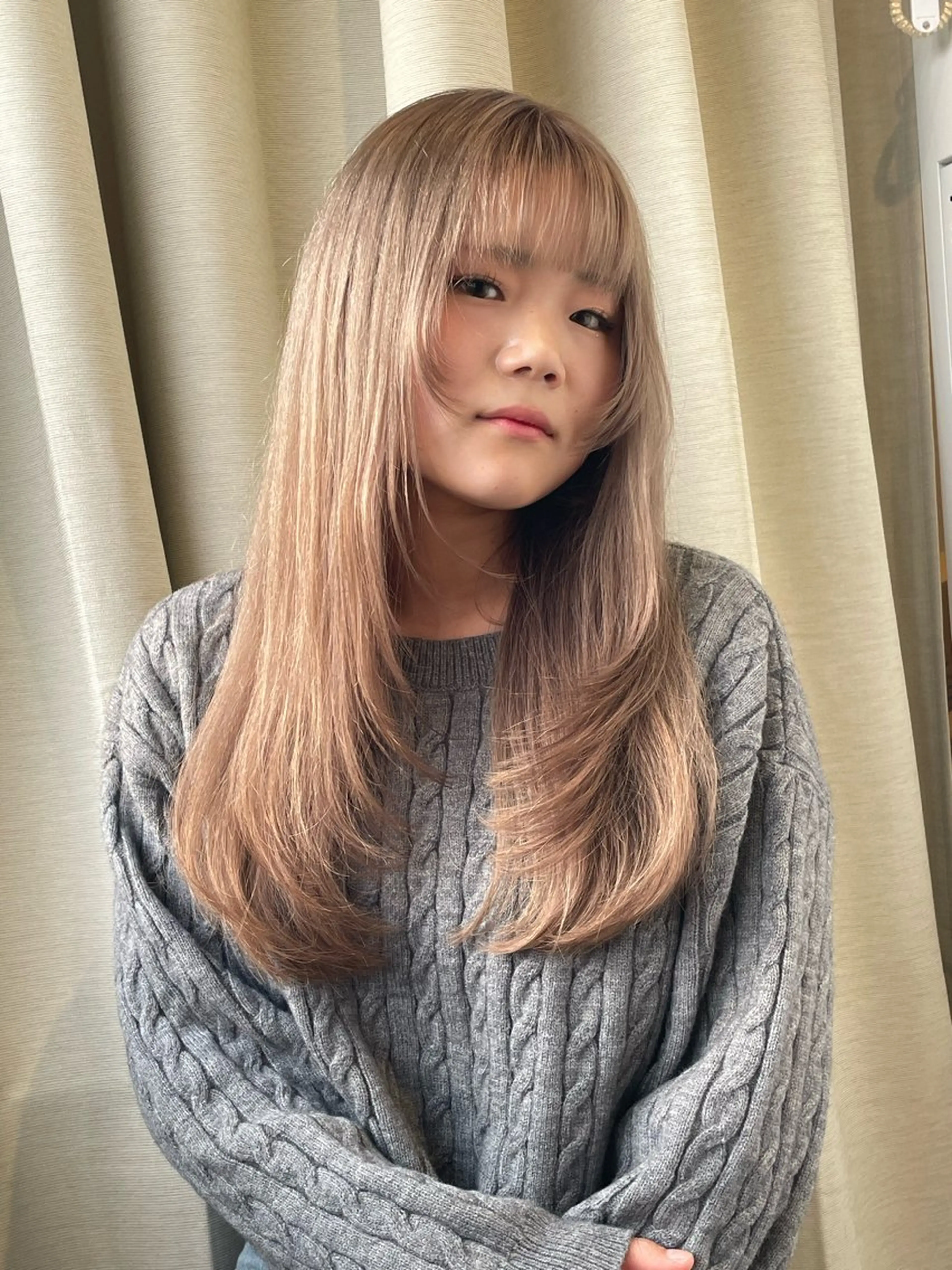 ロング ヘアカラー トリートメント cocoluana(ココルアナ)所属・韓国風ヘア専門 🇰🇷Noaのヘアスタイル