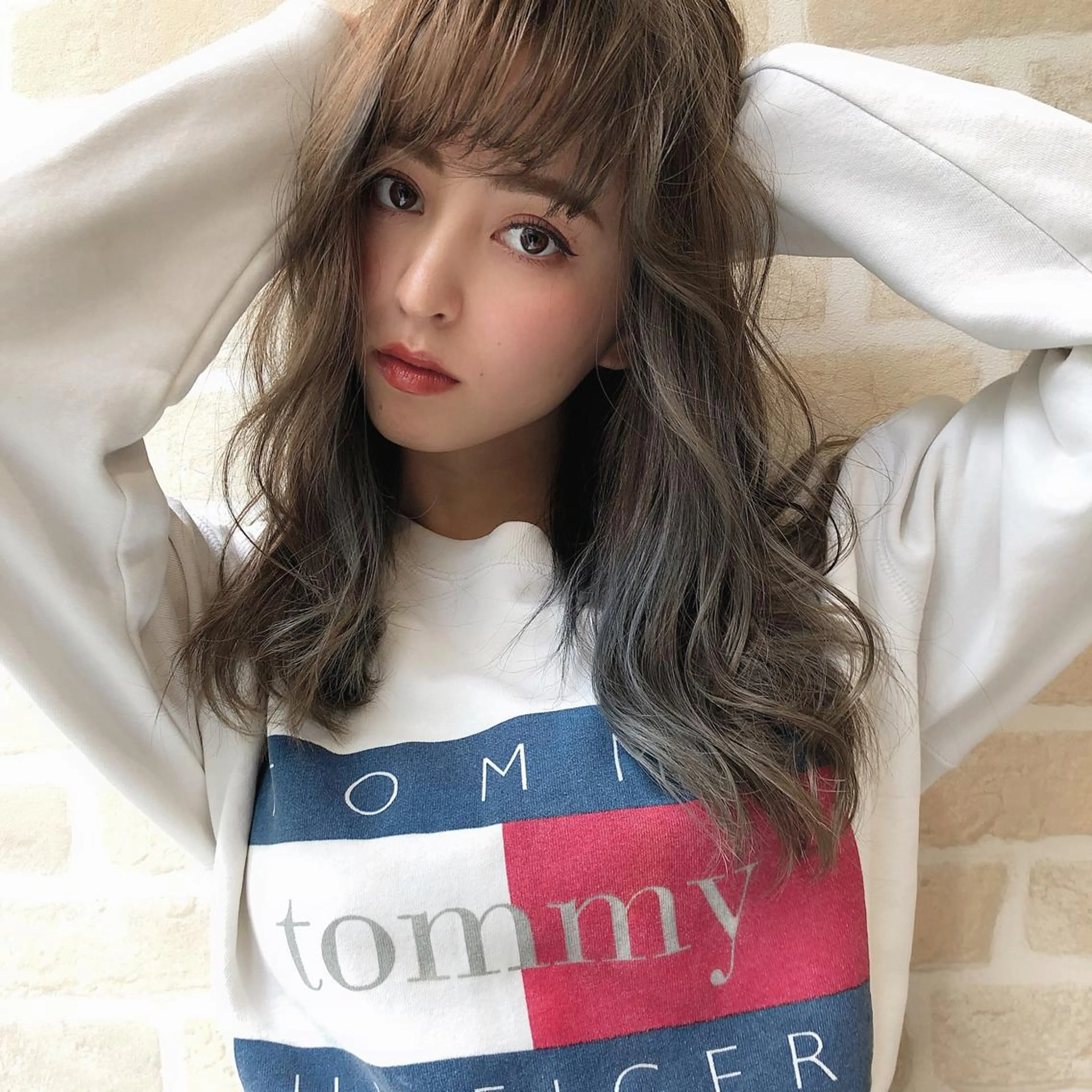 ロング カラー SAKURA 原宿所属・なかの たくみのヘアスタイル