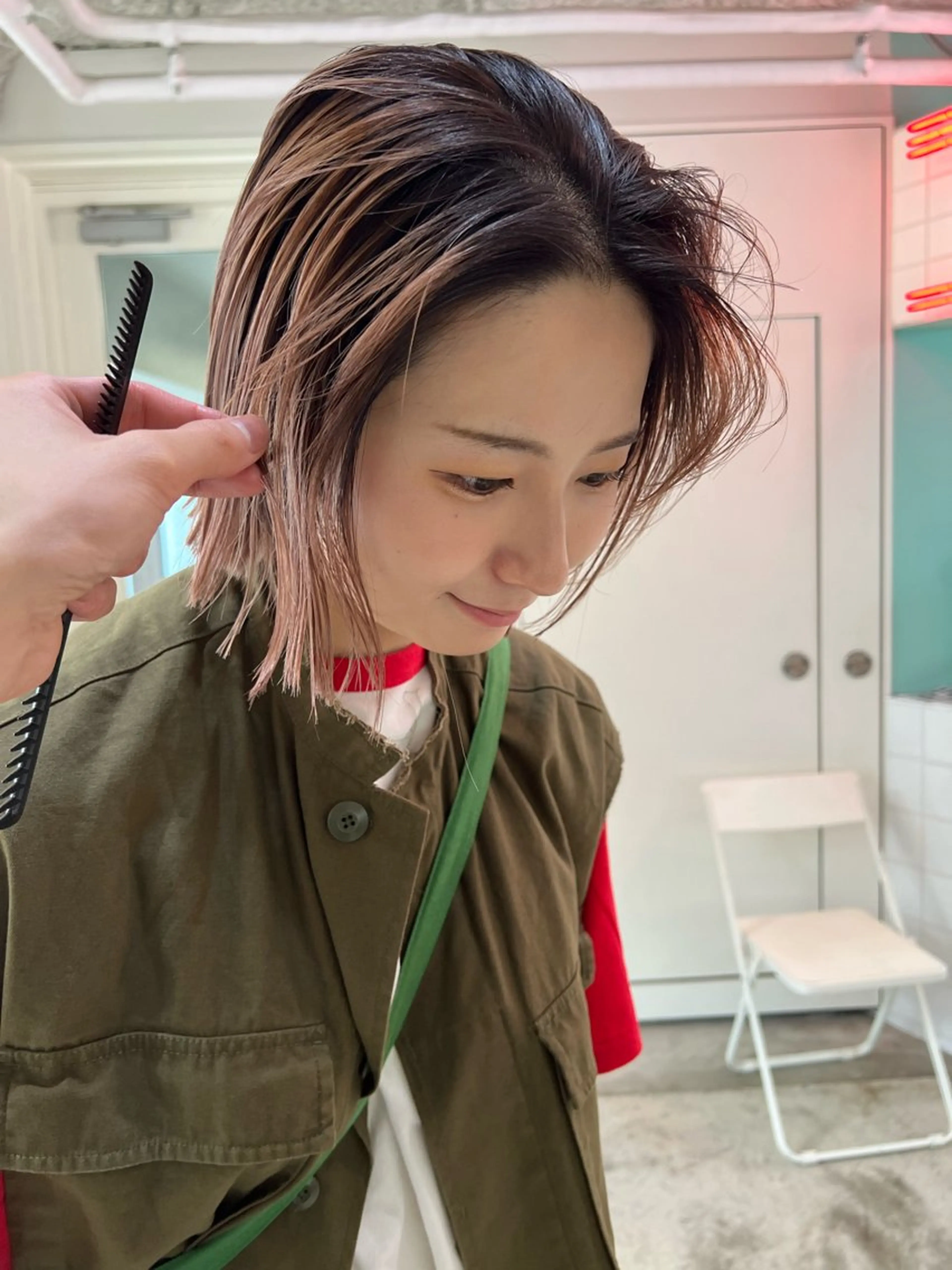 ショート カラー カット ヘアカラー トリートメント トレンドボブ /ミリヤのヘアスタイル