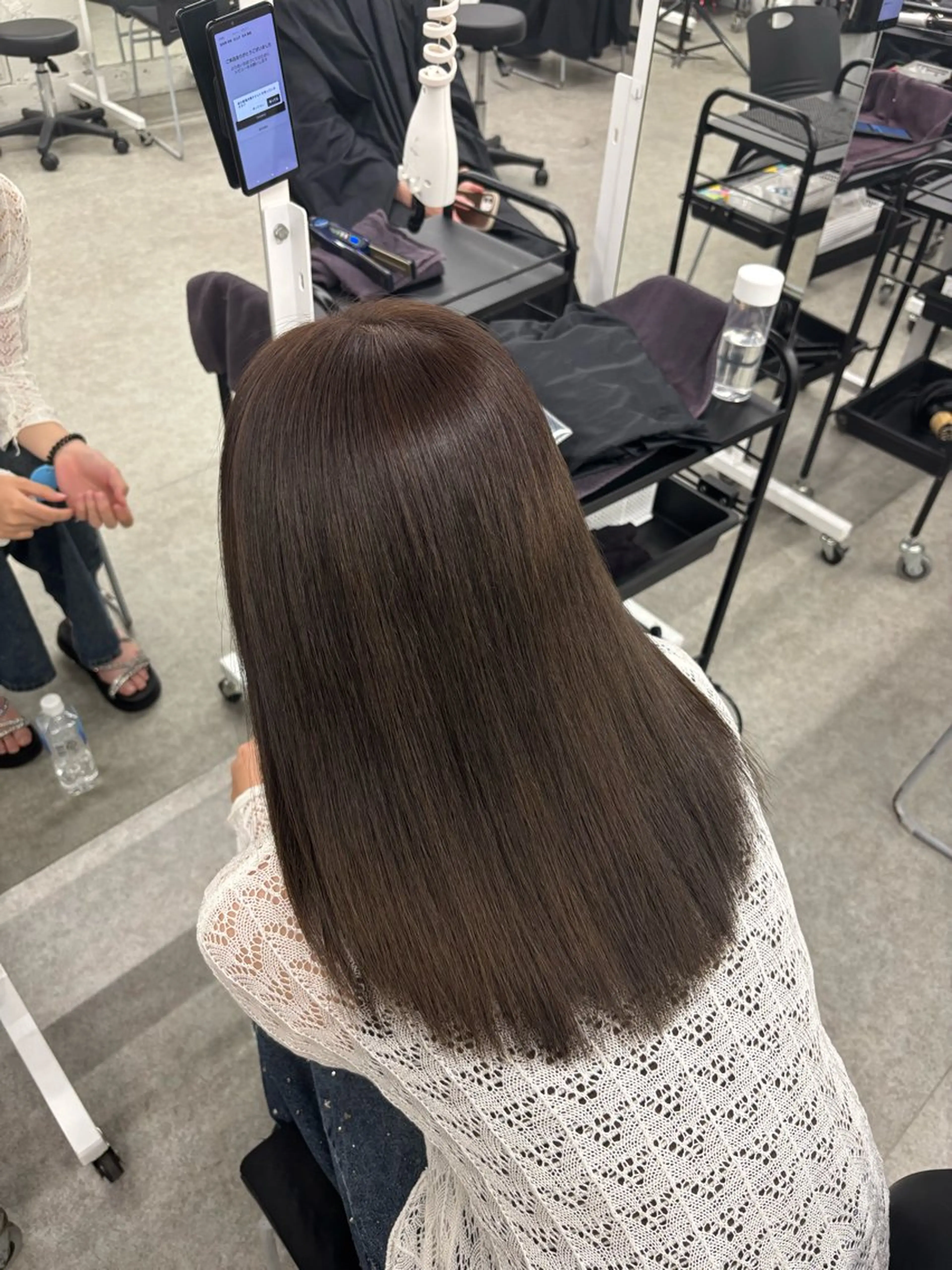 セミロング カラー 淡めベージュ🤎ショ ート🤎Kiyokaのヘアスタイル